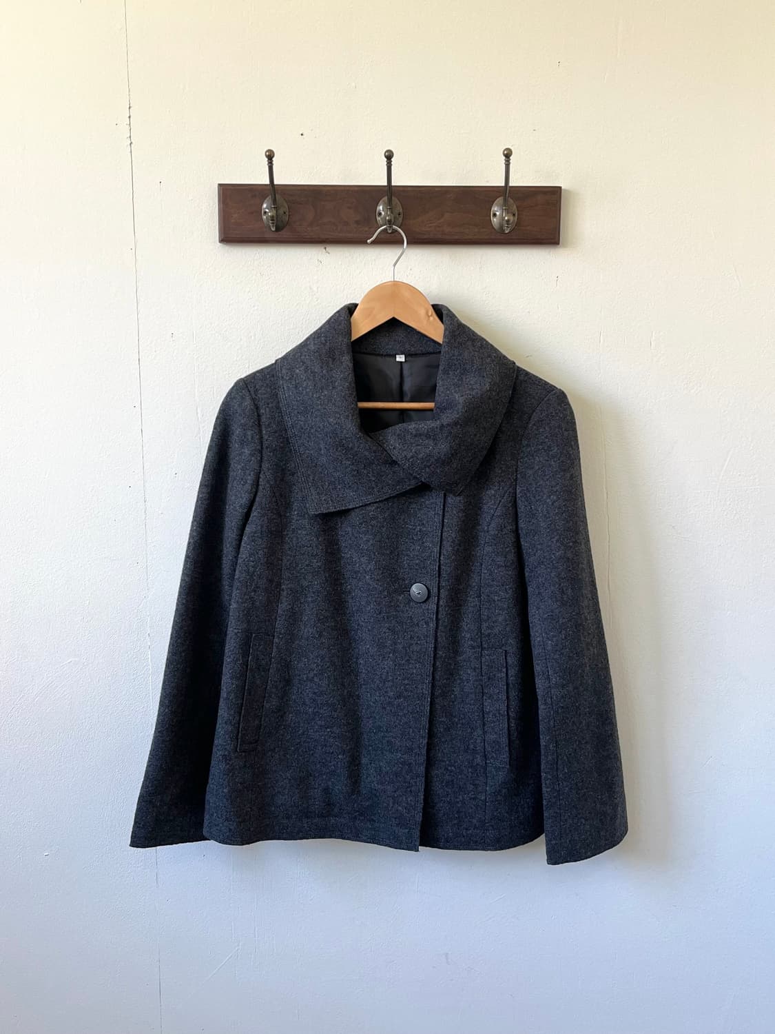 Japan vtg 숄카라 크롭 코트 상품이미지1