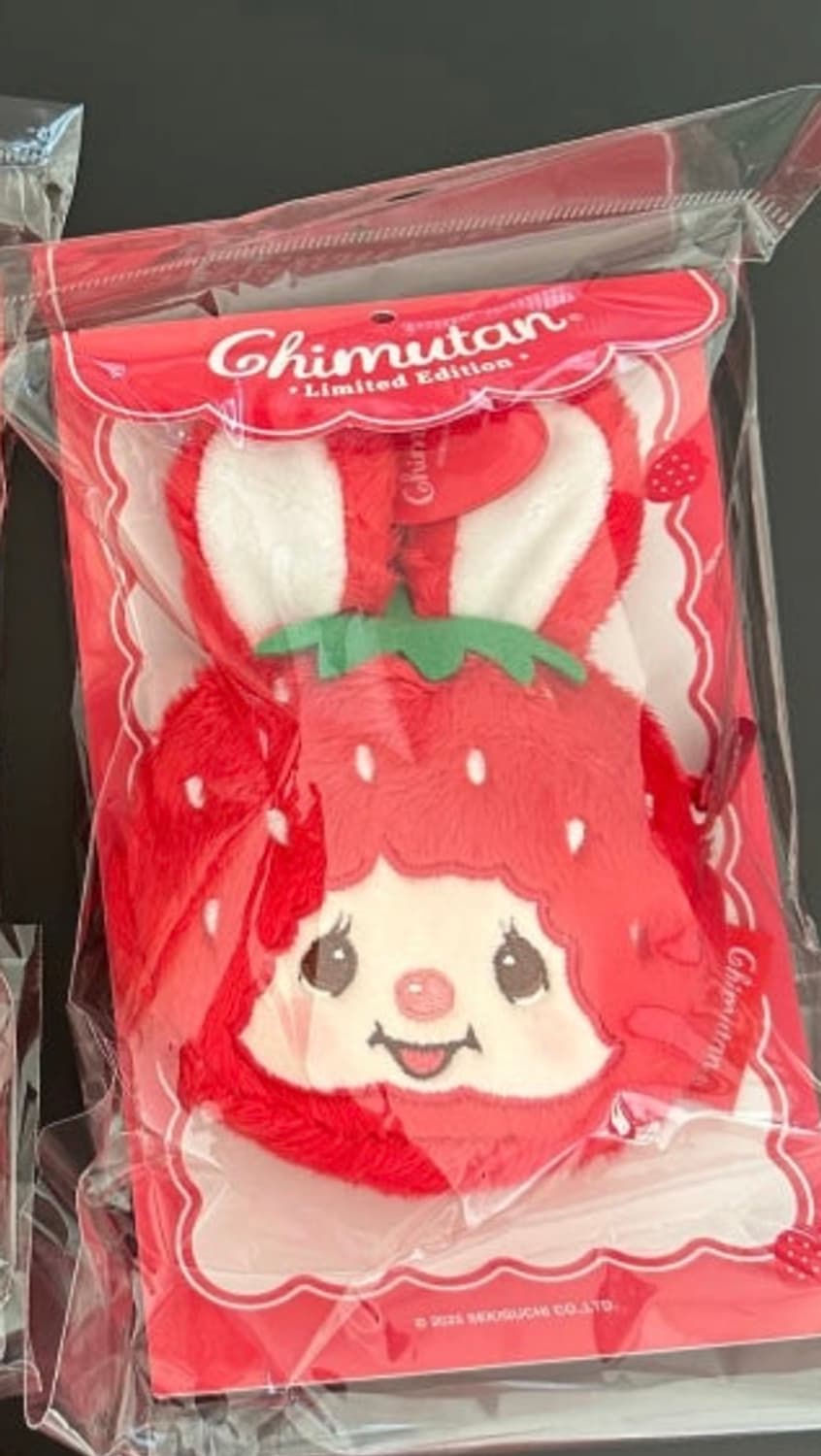 몬치치 딸기 치무탄 얼굴 파우치 키링 상품이미지3