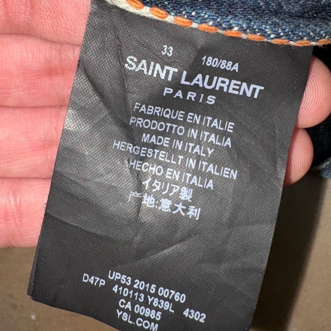 [33] SS16 Saint Laurent Destroyed Jeans 상품이미지4