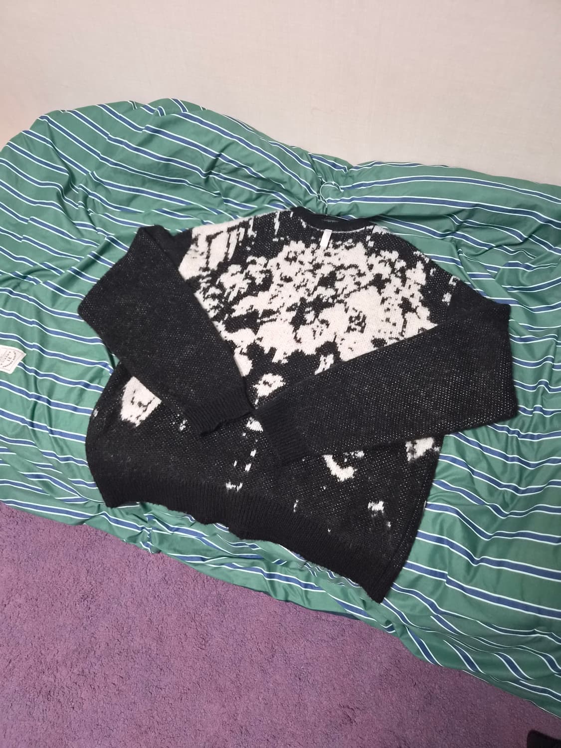 노메뉴얼 헤어리 가디건 블랙 상품이미지3