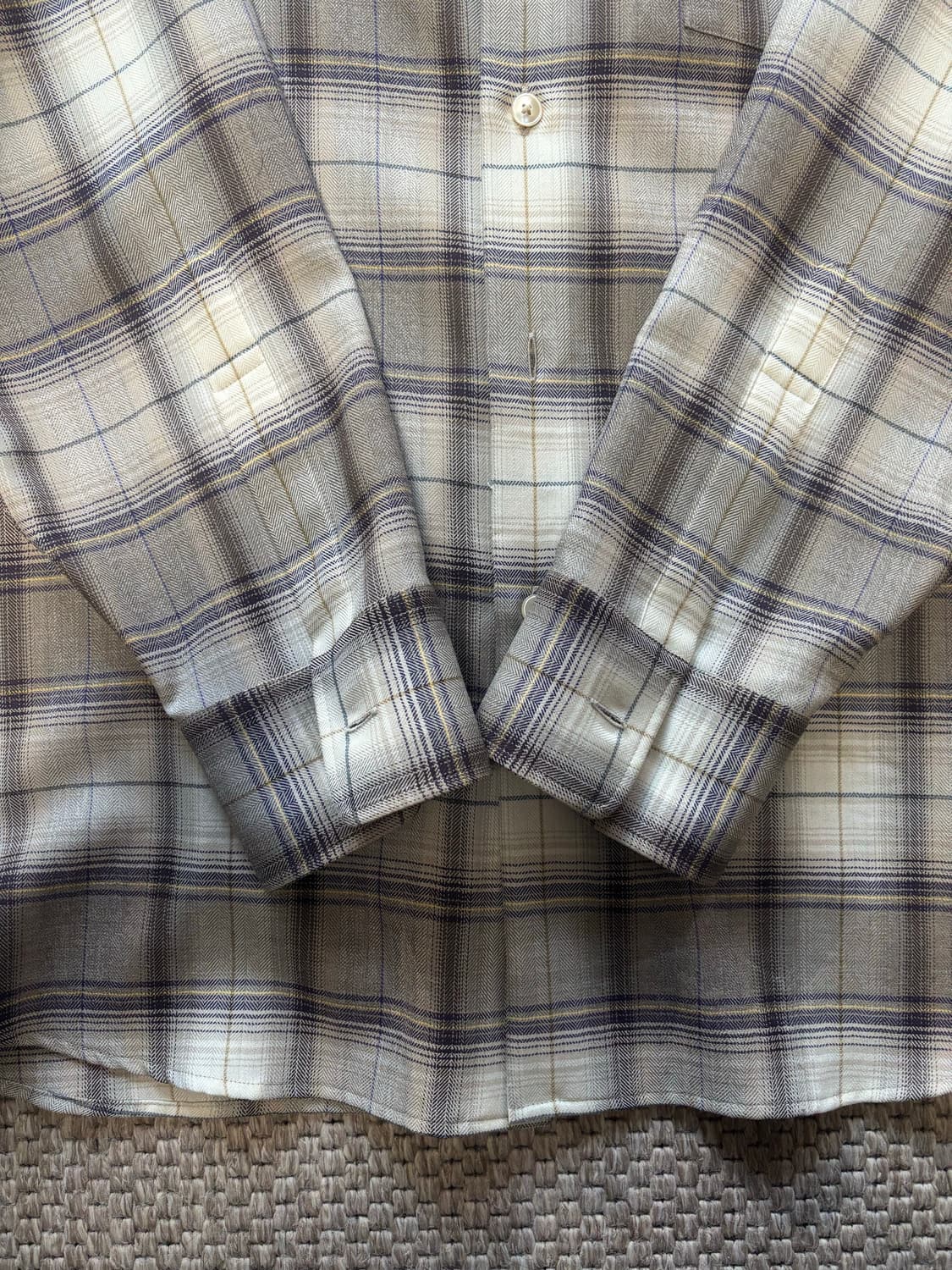 4사이즈) 오라리 체크셔츠 23aw 브라운 상품이미지2