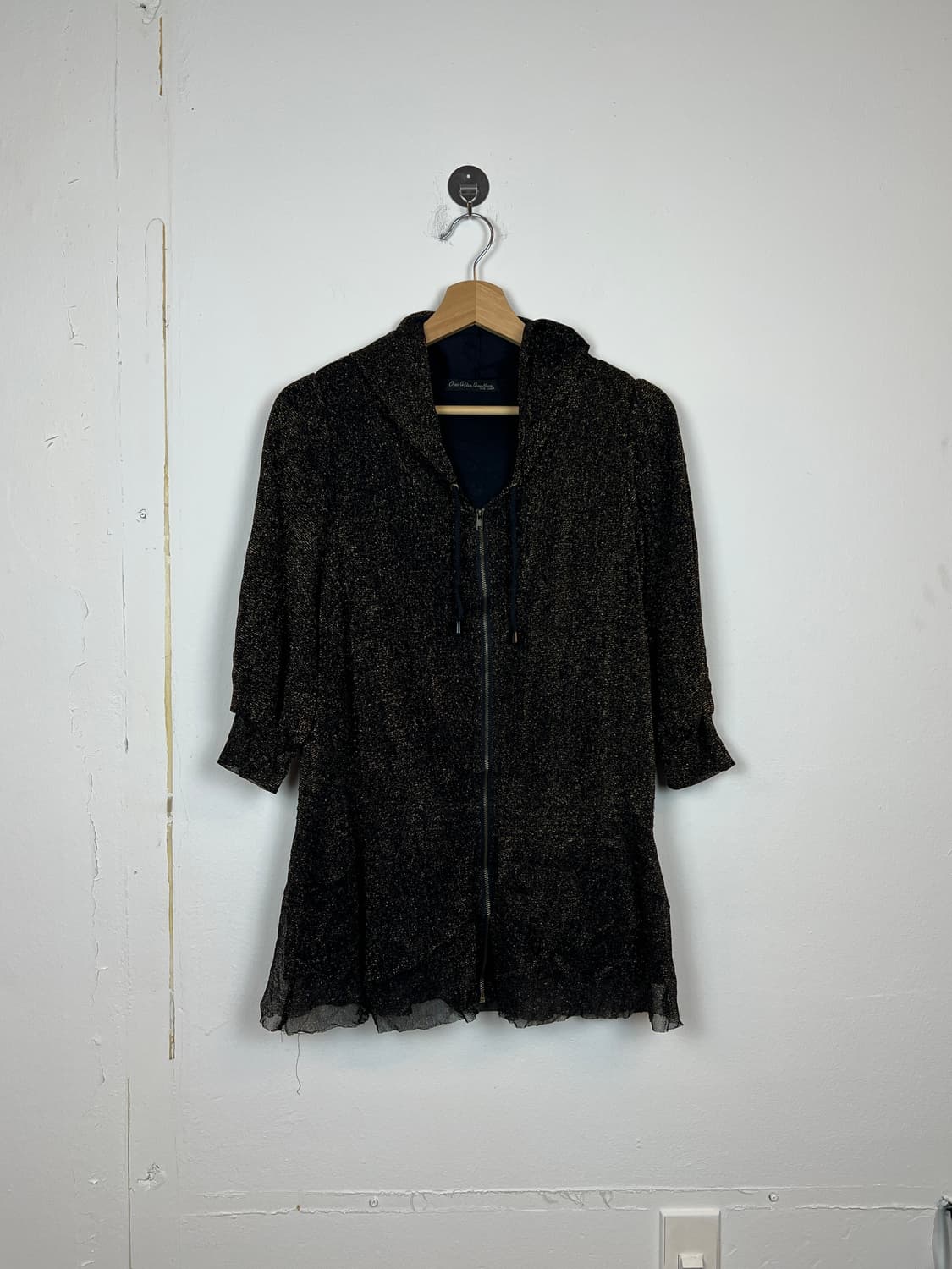 O177 JPN 원애프터어나더 후드 지퍼 롱 가디건 OS 상품이미지1