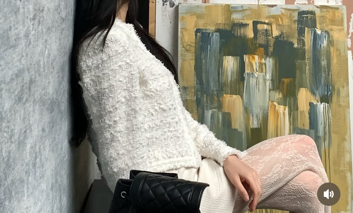 이로 2025 S/S 모아나 트위드 자켓 - 화이트36 상품이미지7