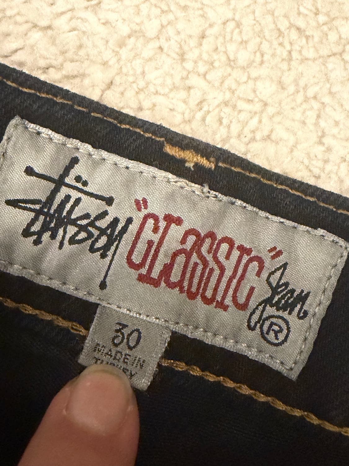 스투시 데님 진 클래식 워시드 블랙 30 상품이미지2