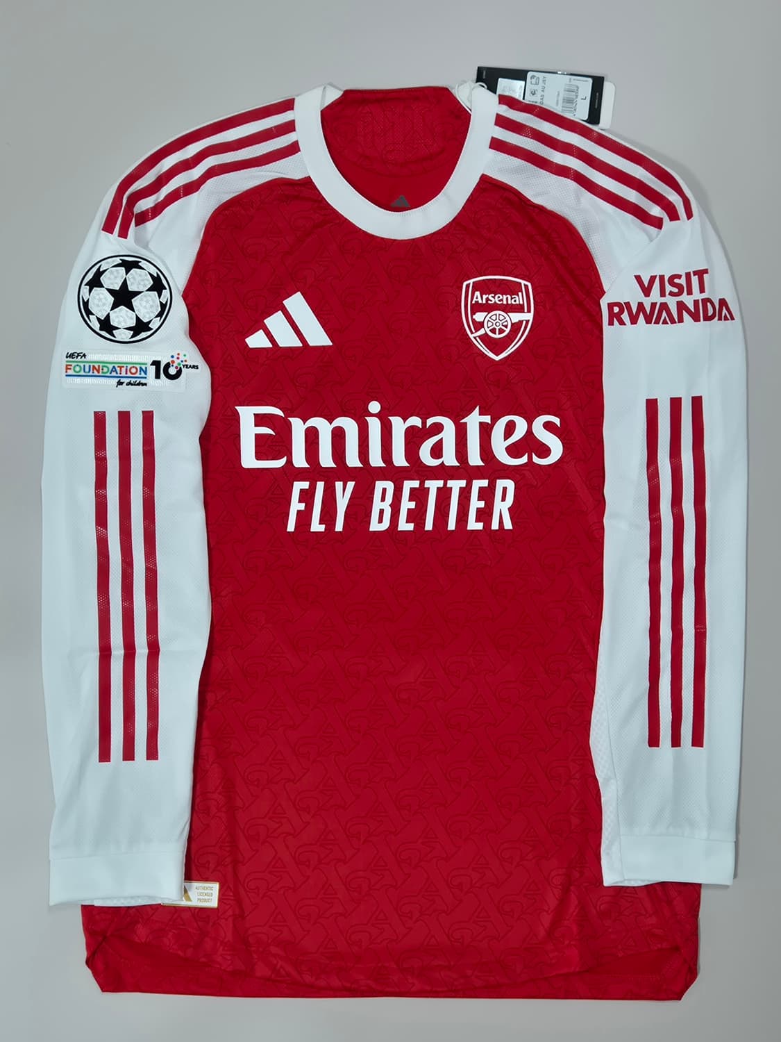 25-26시즌 아스날 홈 트로사르 긴팔 유니폼 L사이즈 상품이미지2