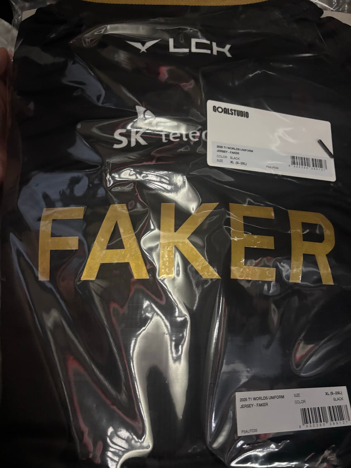 (미개봉 새상품) T1 2025 월즈 유니폼 FAKER 상품이미지2