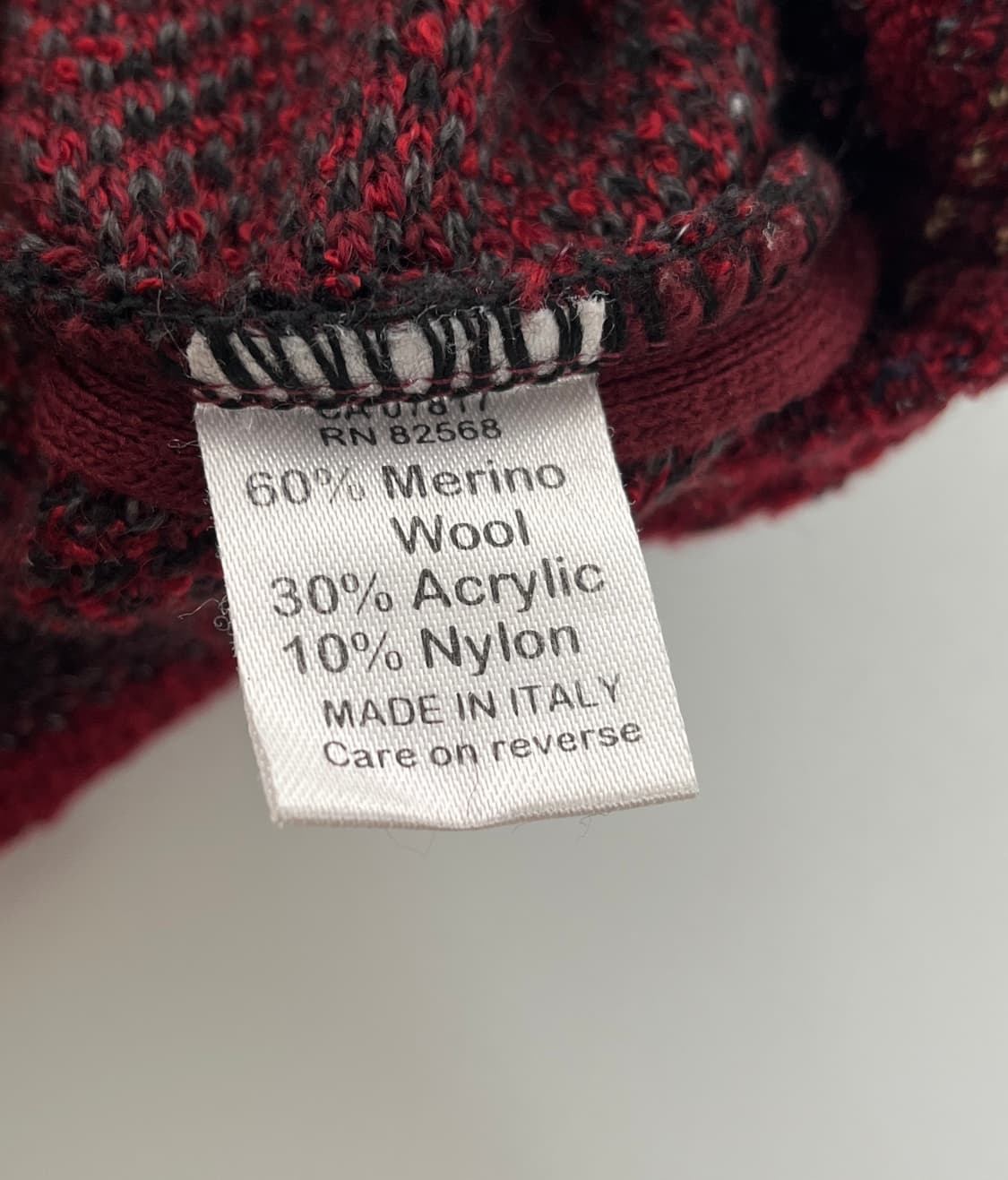 메리노울 블렌드 자카드 스웨터 이태리 메이드 상품이미지3