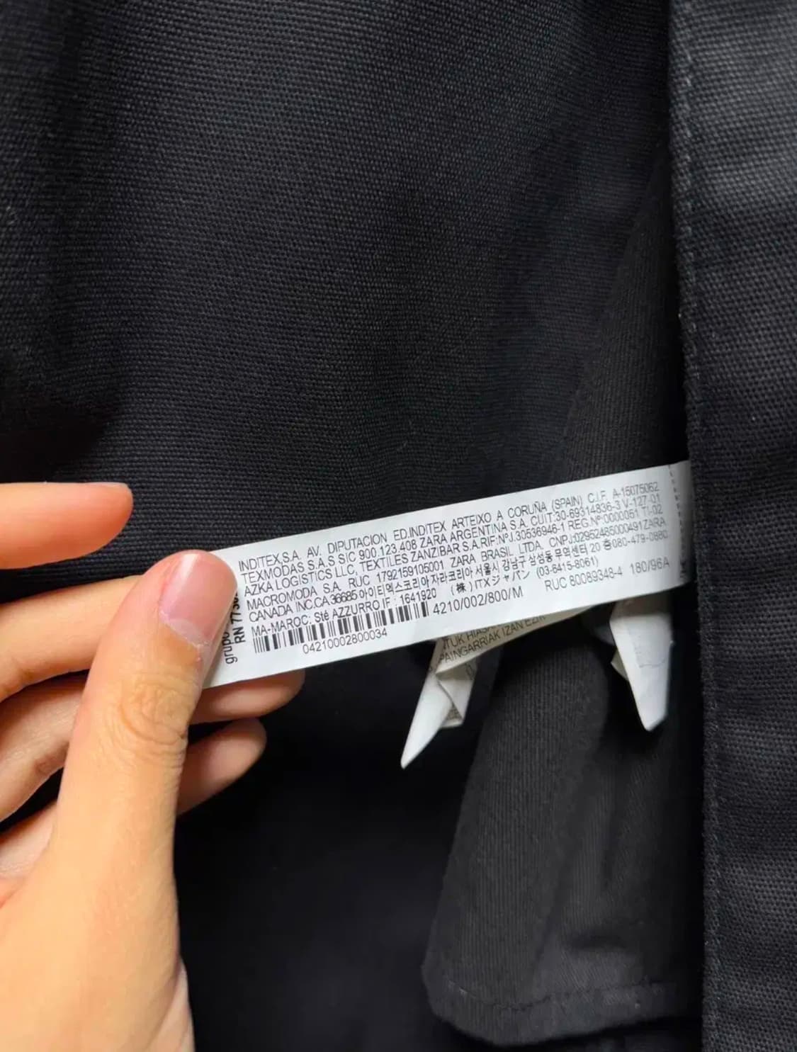 [M] ZARA 자라 코듀로이 트렌치코트 상품이미지6