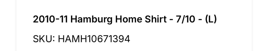 L) 10-11 함부르크 홈 손흥민 (데뷔시즌) 상품이미지10