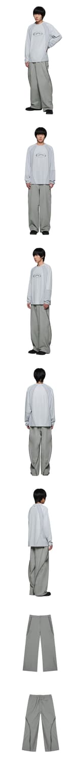 아트오브필드 CURVE WIDE PANTS - GRAY 상품이미지3