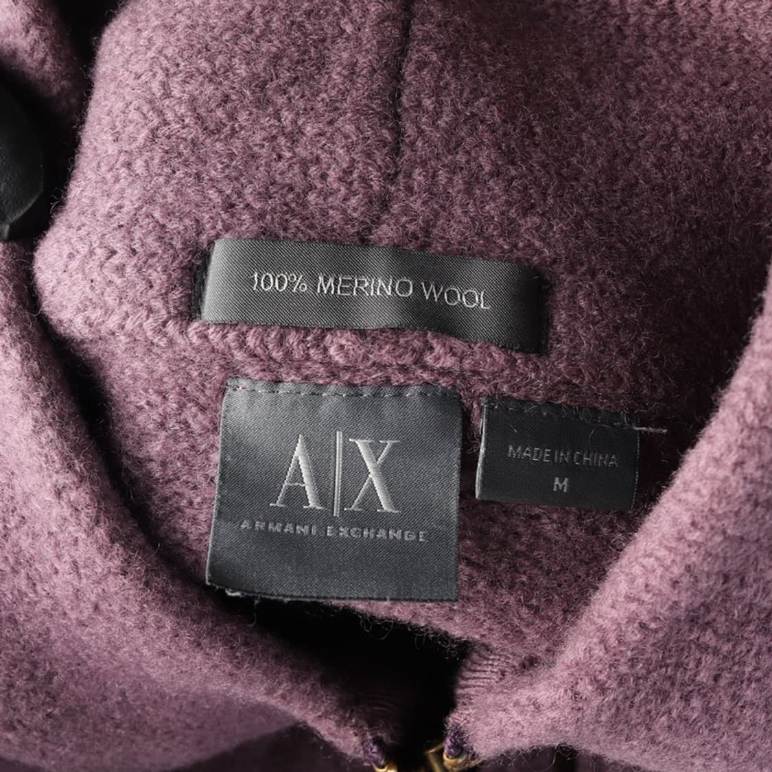 아르마니 익스체인지 메리노 울 집업 가디건 M 상품이미지5