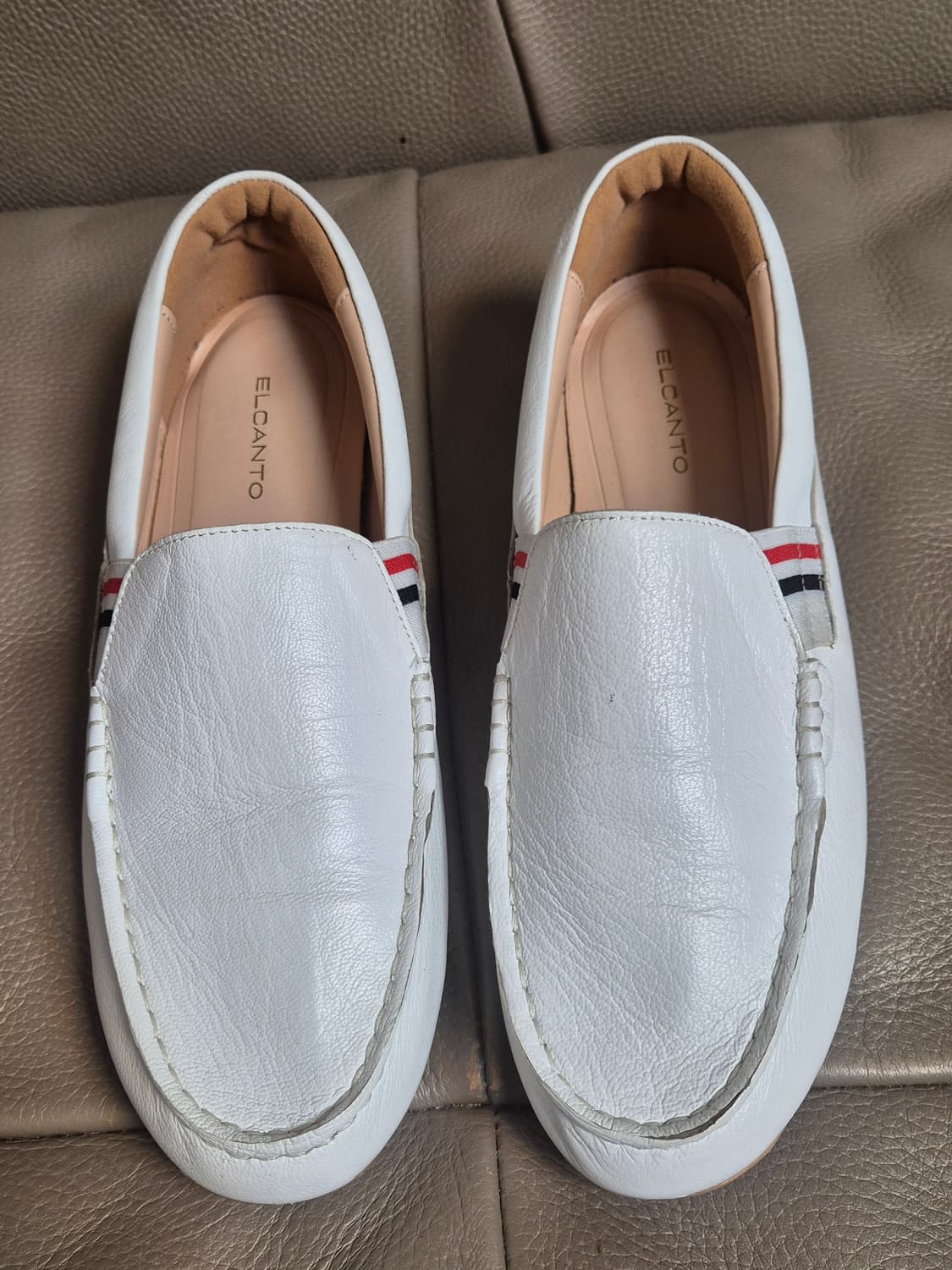 엘칸토 소가죽 쿠션 드라이빙 슈즈. 여성 250 상품이미지1