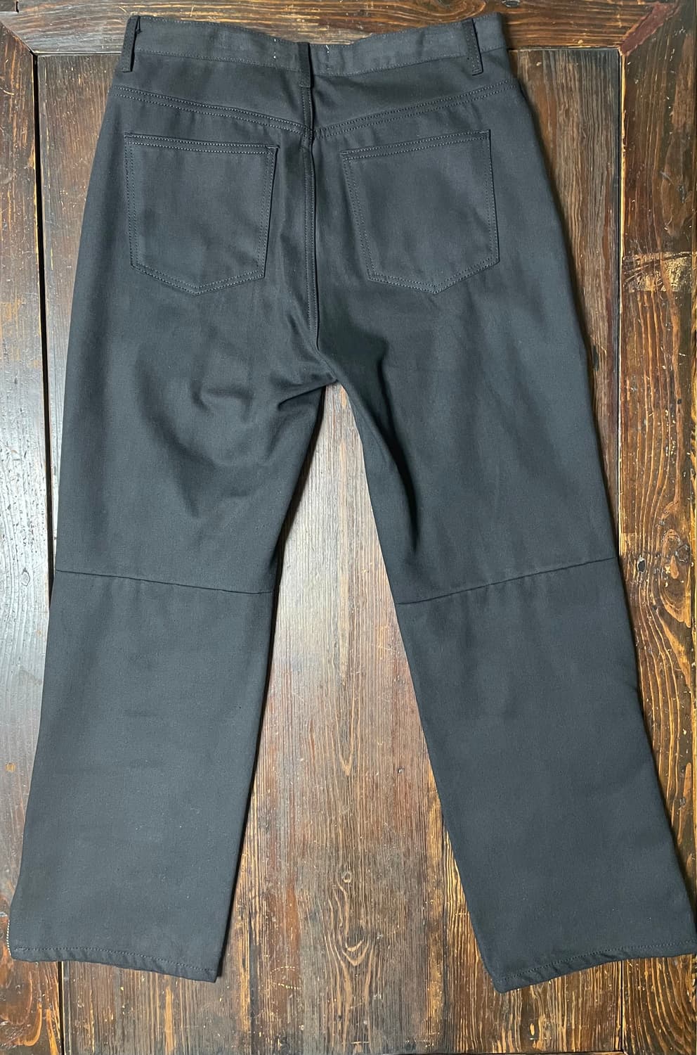 클라코 사이드 지퍼 와이드 데님팬츠 (블랙) 상품이미지3