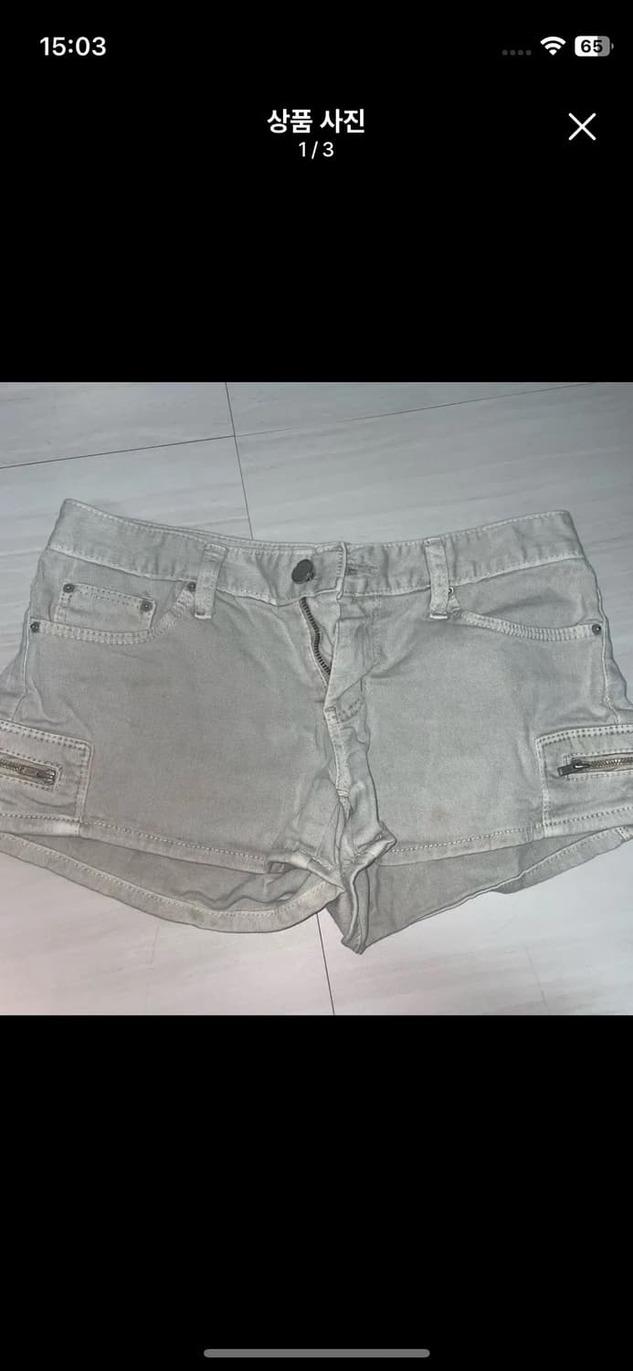 빈티지 로우라이즈 숏팬츠 반바지 고스펑크 갸루 상품이미지1