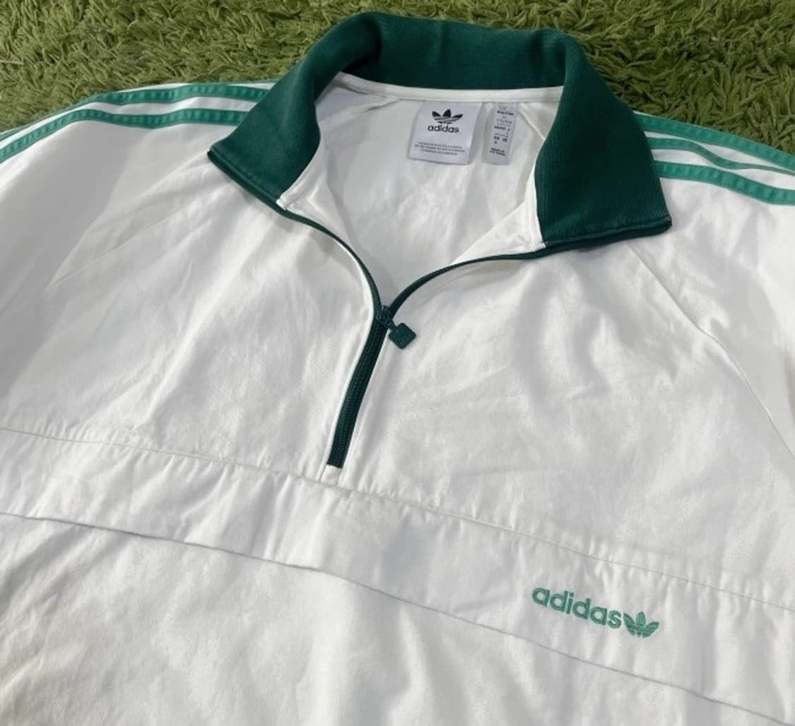 아디다스 화이트 그린 아노락 100/L 상품이미지2