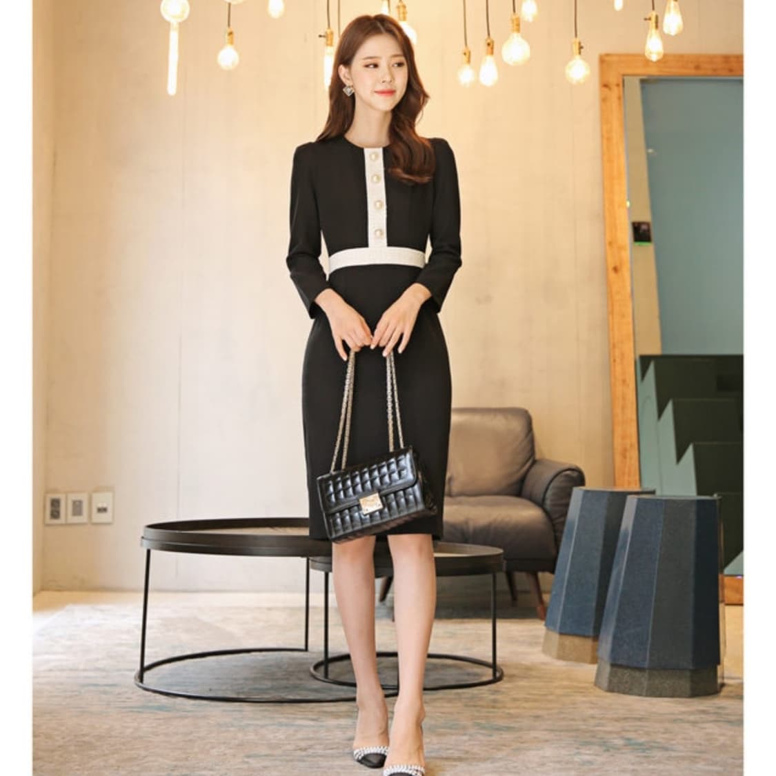 새제품 [77] 시크라인 원피스 상품이미지1