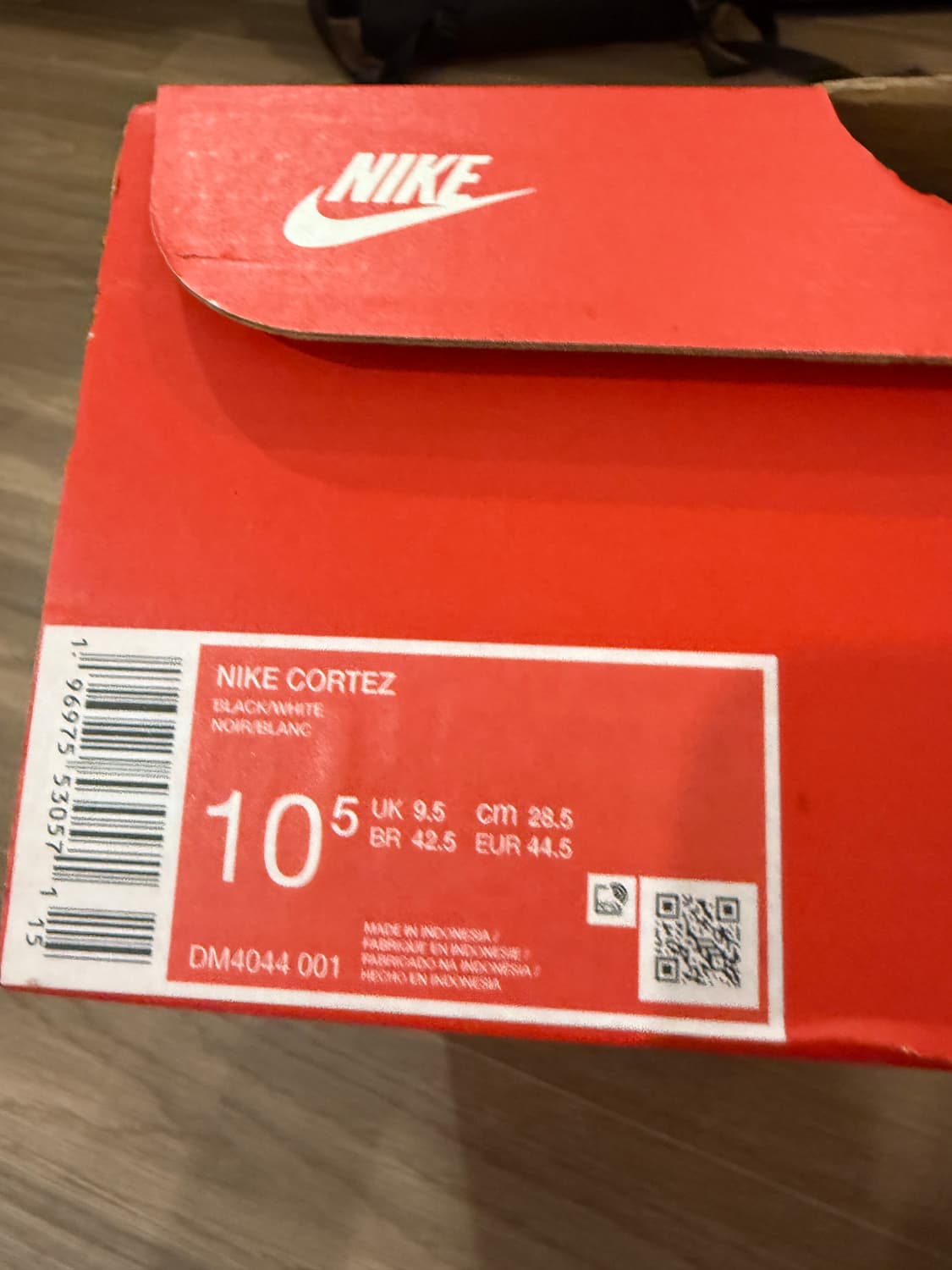 나이키 코르테즈 검흰레더 285 상품이미지8