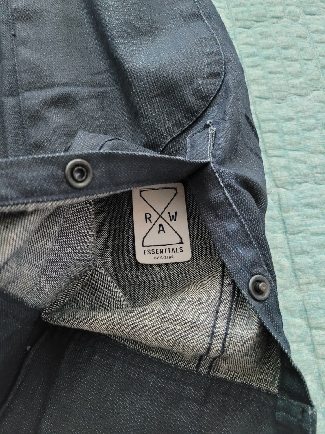 지스타로우 G star raw essential 에센셜 블랙코팅 데님셔츠 상품이미지7
