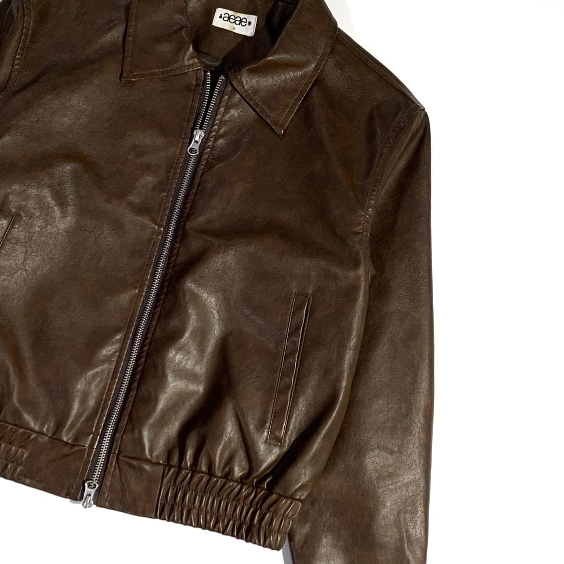 Aeae 페이크 레더 가죽 자켓  상품이미지2