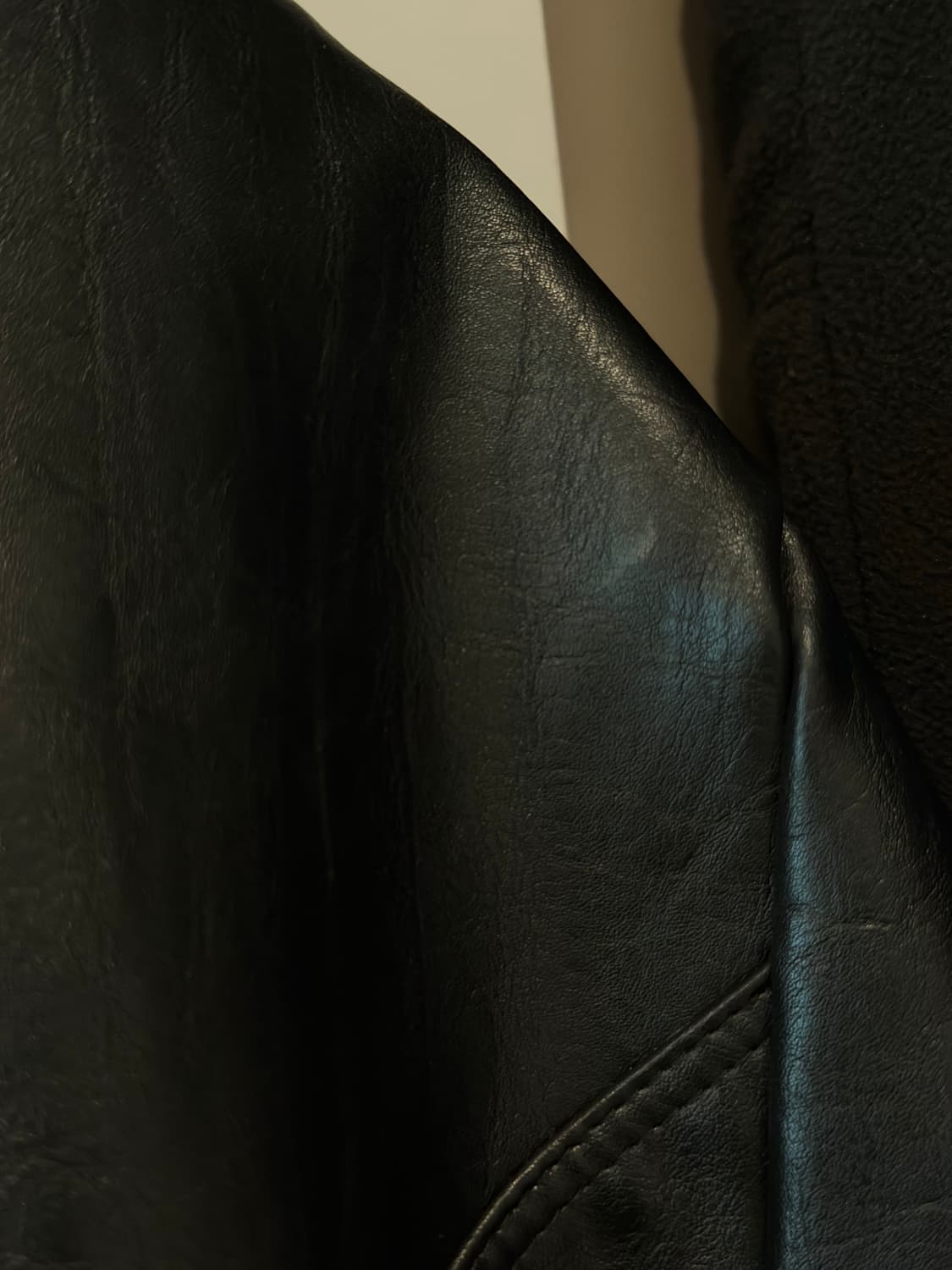 (더보이즈 주연 착용) 나체 셔링 레더 자켓 남자사이즈 상품이미지4