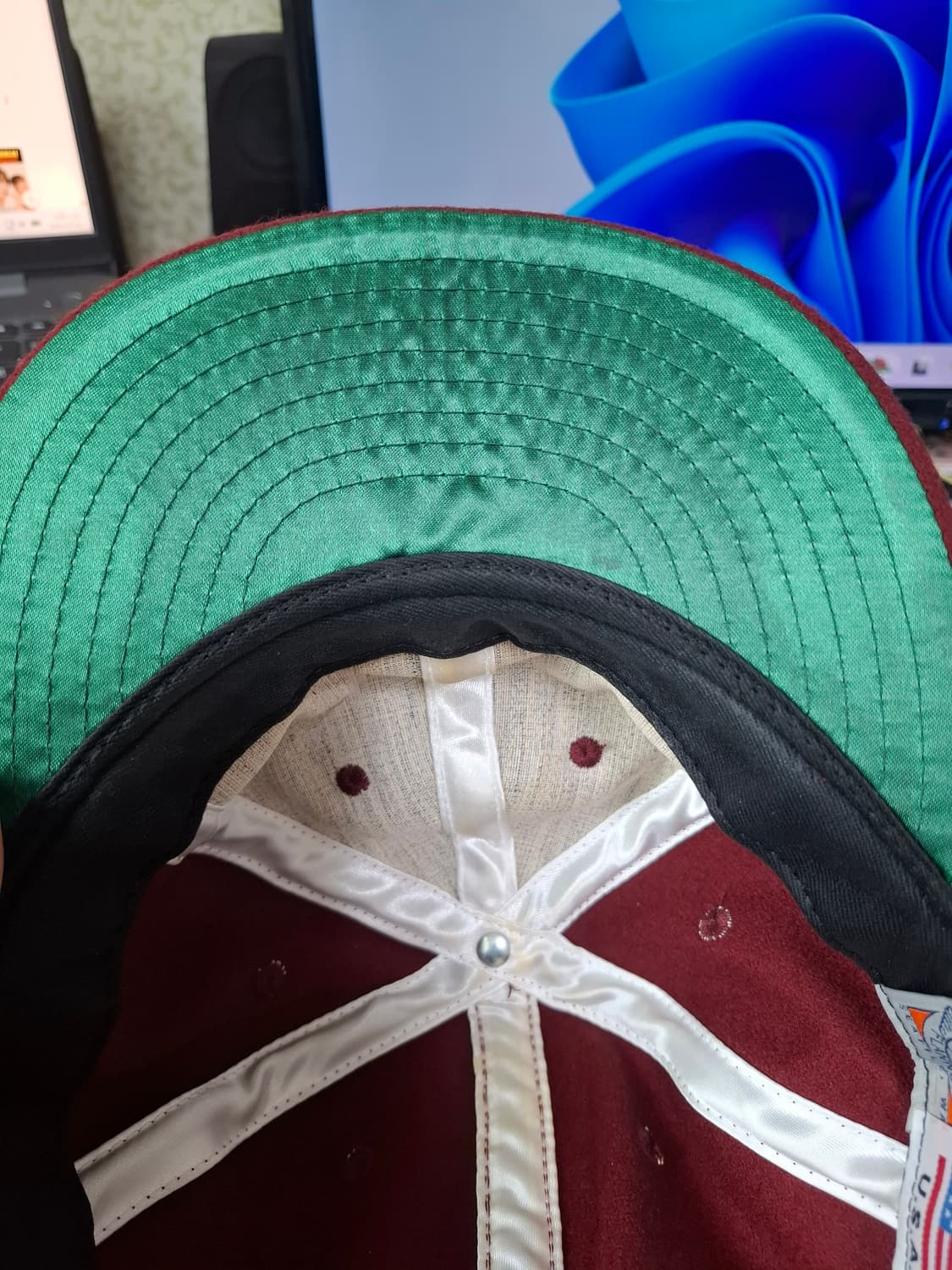 Ebbets Field 뉴욕 버건디 울볼캡 상품이미지5