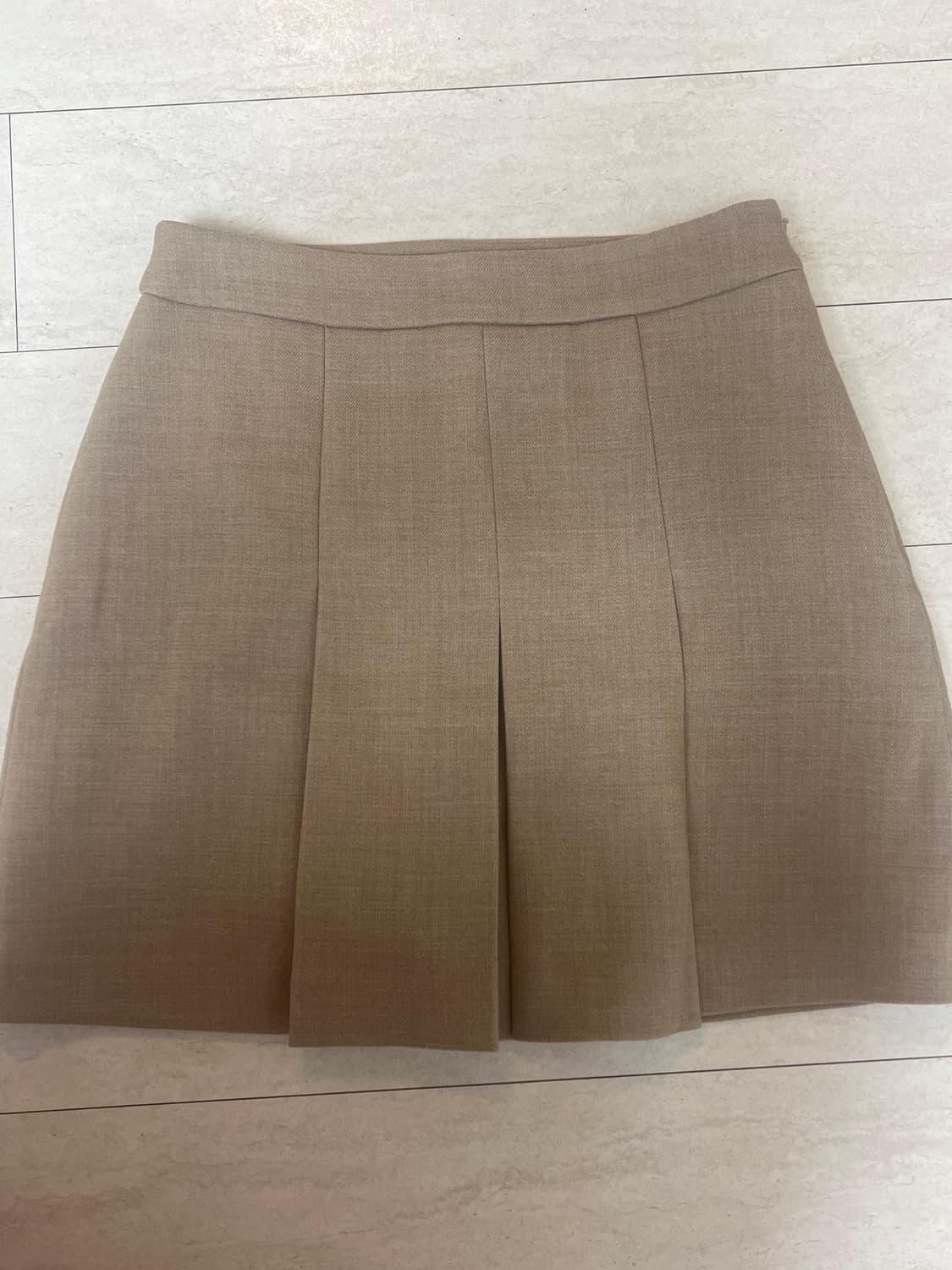 Mixxo 베이지 플리츠 스커트 상품이미지1