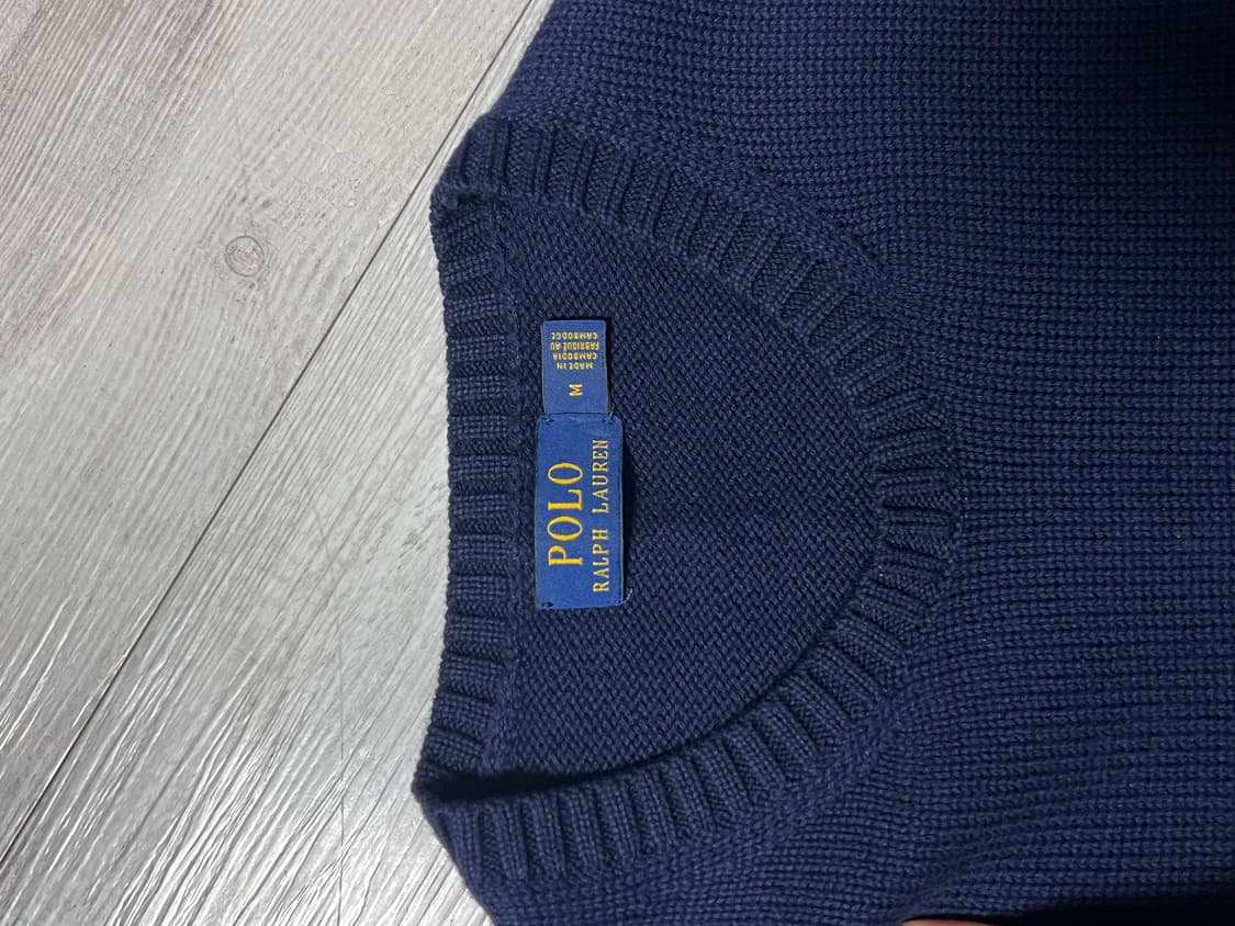 폴로 네이비 니트 M 새상품  상품이미지2
