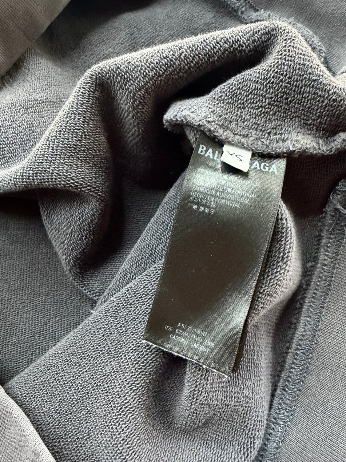 XS/ 발렌시아가 자수 웨이브 로고 후드티 상품이미지8