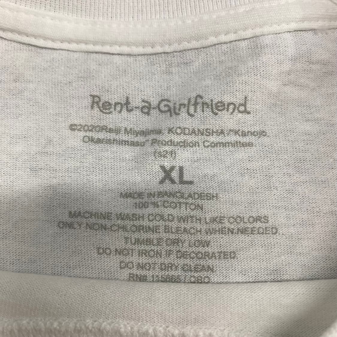렌탈여친 오피셜 애니메이션 티셔츠 애니티 상품이미지3