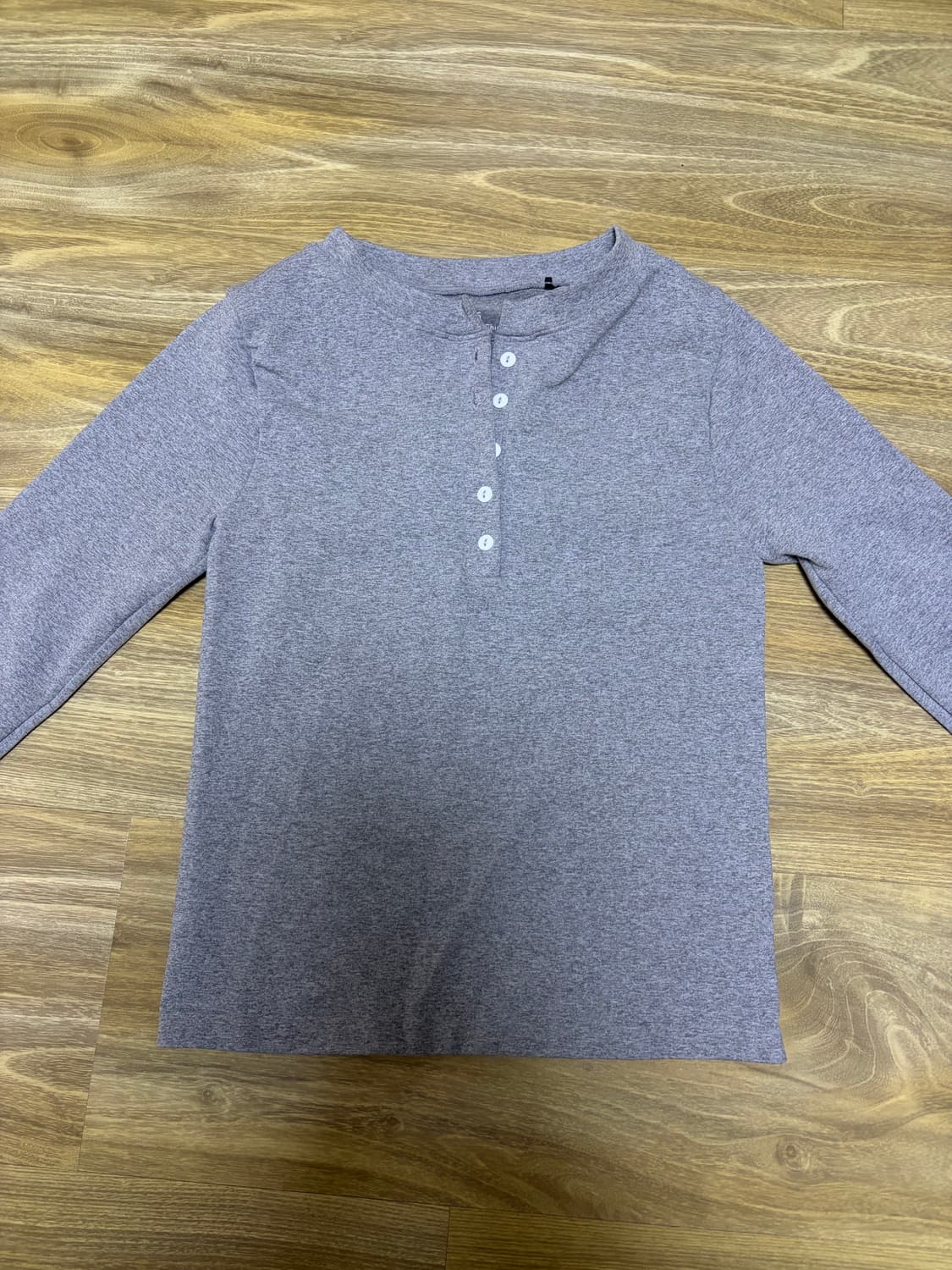 ASOS 헨리넥 티셔츠 그레이 상품이미지1