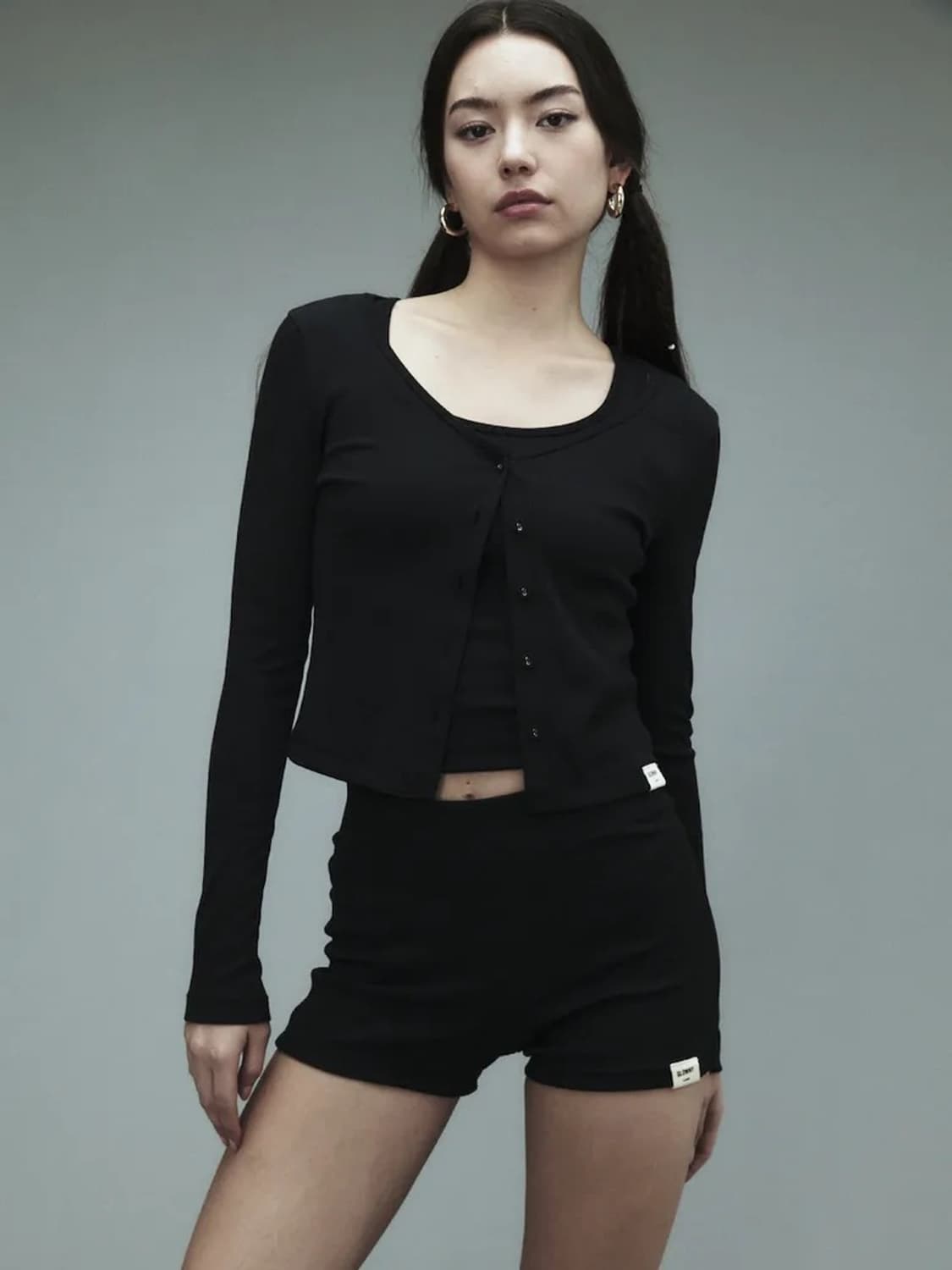 글로니 G CLASSIC RIB V NECK CARDICIGAN  상품이미지1