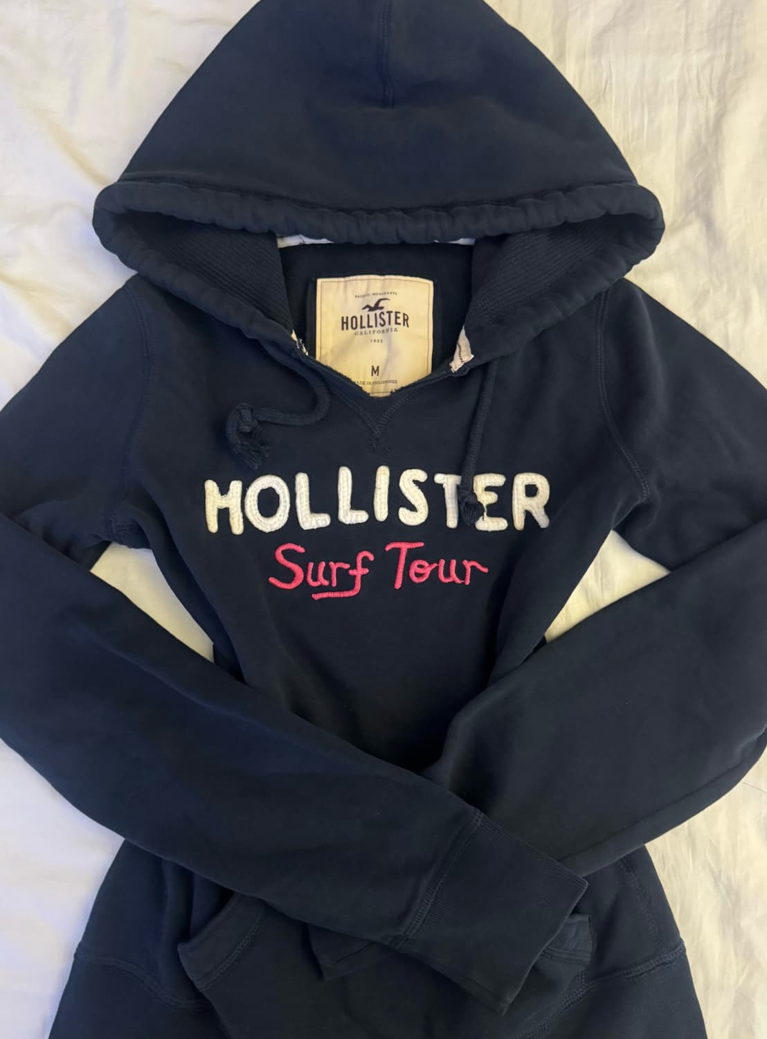 홀리스터 딱붙 네이비 후드티 M 상품이미지1