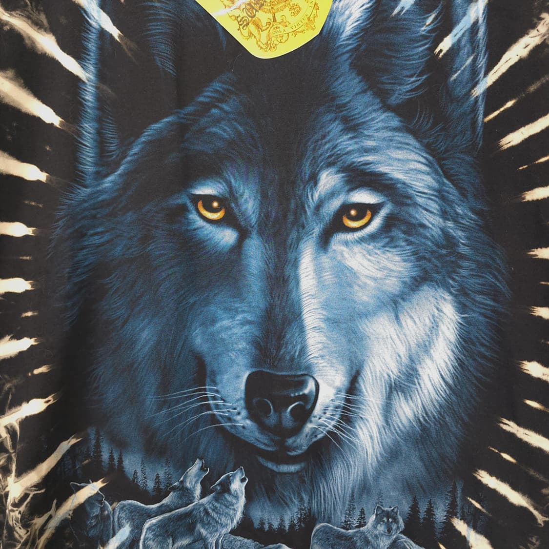 새제품)서바이버스 울프 그래픽 타이다이 반팔티 L 상품이미지2