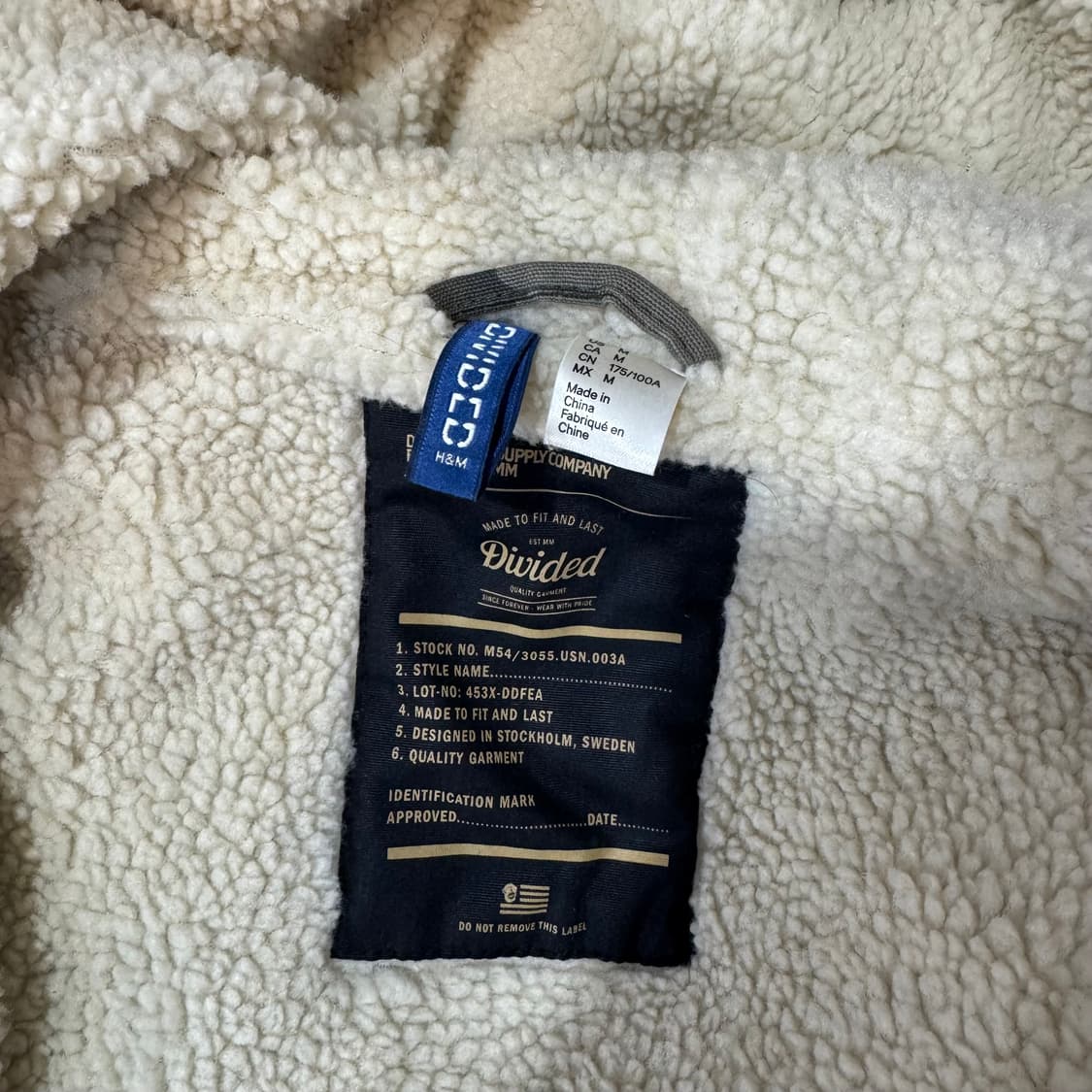 H&M 디바이디드 USN 미해군 타입 카모 점퍼 (M)   상품이미지8