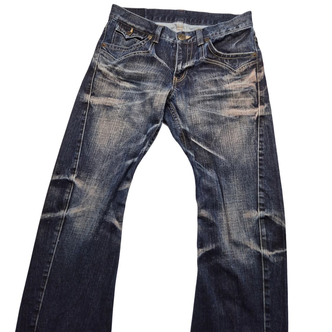 [32] JPN rattle trap 빈티지 세미부츠컷 데님팬츠 상품이미지4