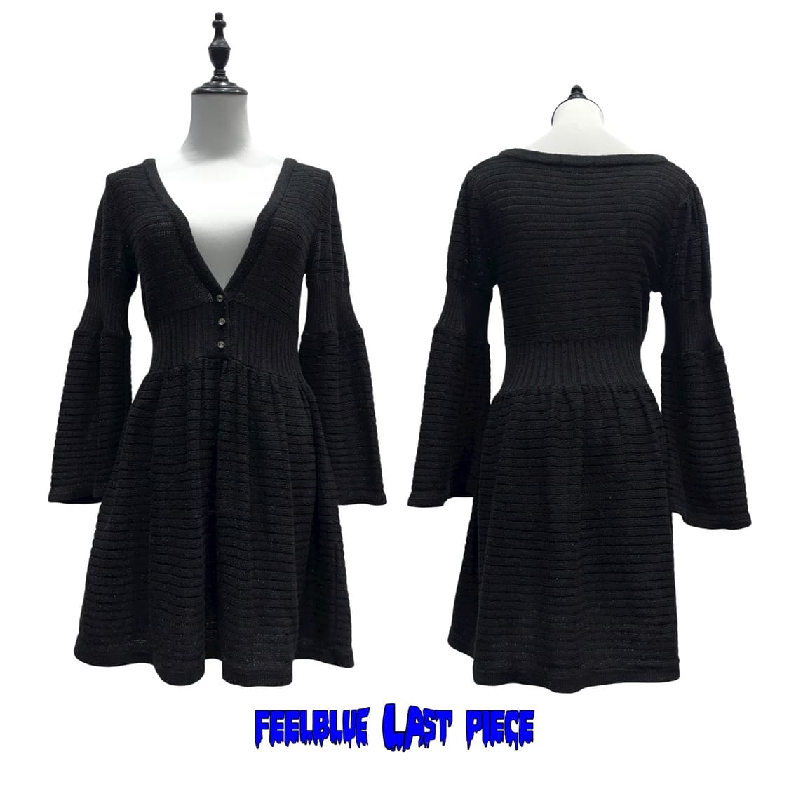 Glitter Stripe Knit Mini Dress 상품이미지5