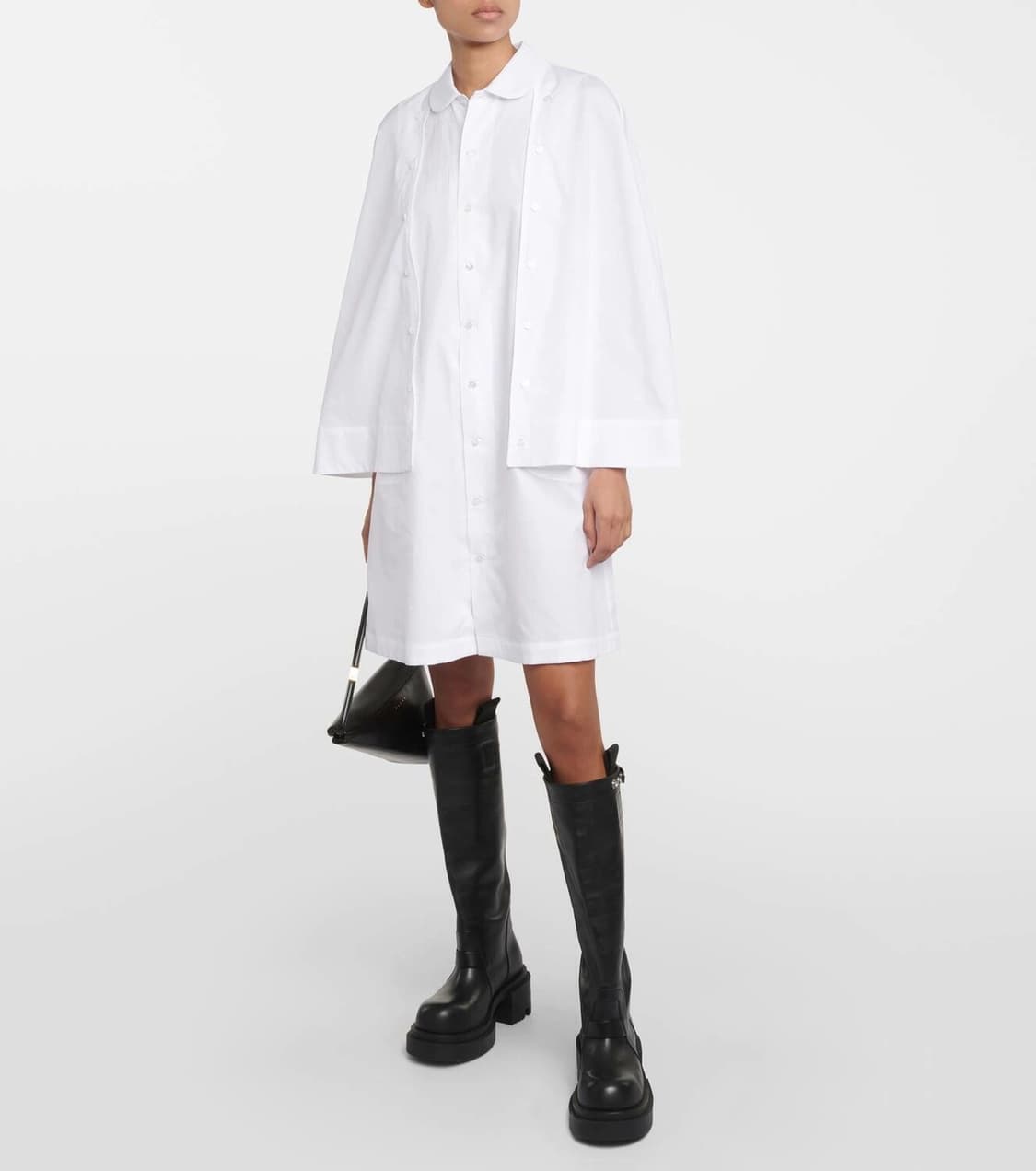 23aw 느와케이니노미야 꼼데가르송 케이프 셔츠 원피스s 상품이미지1