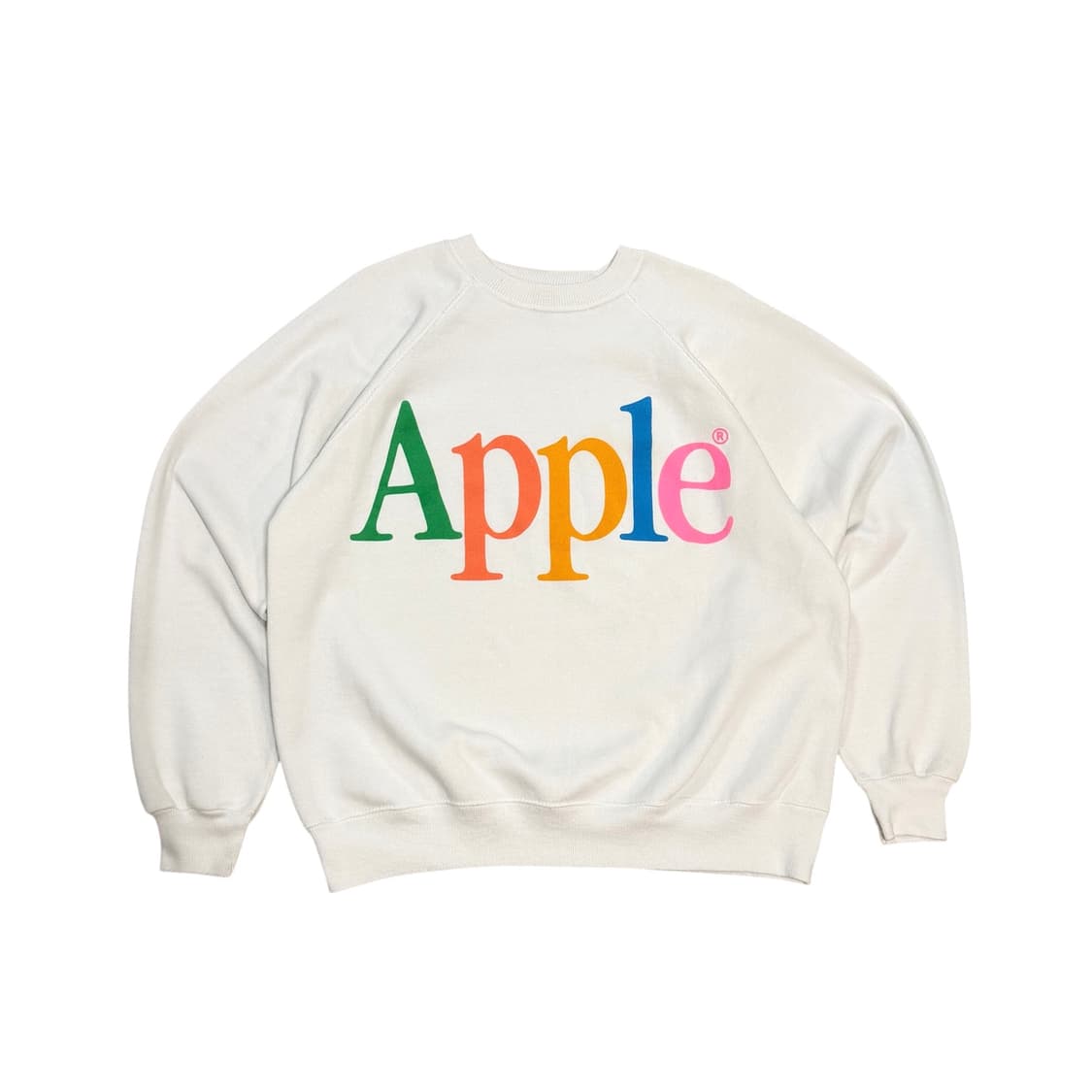 빈티지 90s 애플 레인보우 로고 스웻 상품이미지1