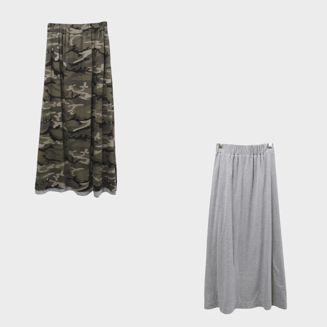 CHARM 카모플라주 리버시블 롱 스커트 62343 상품이미지1