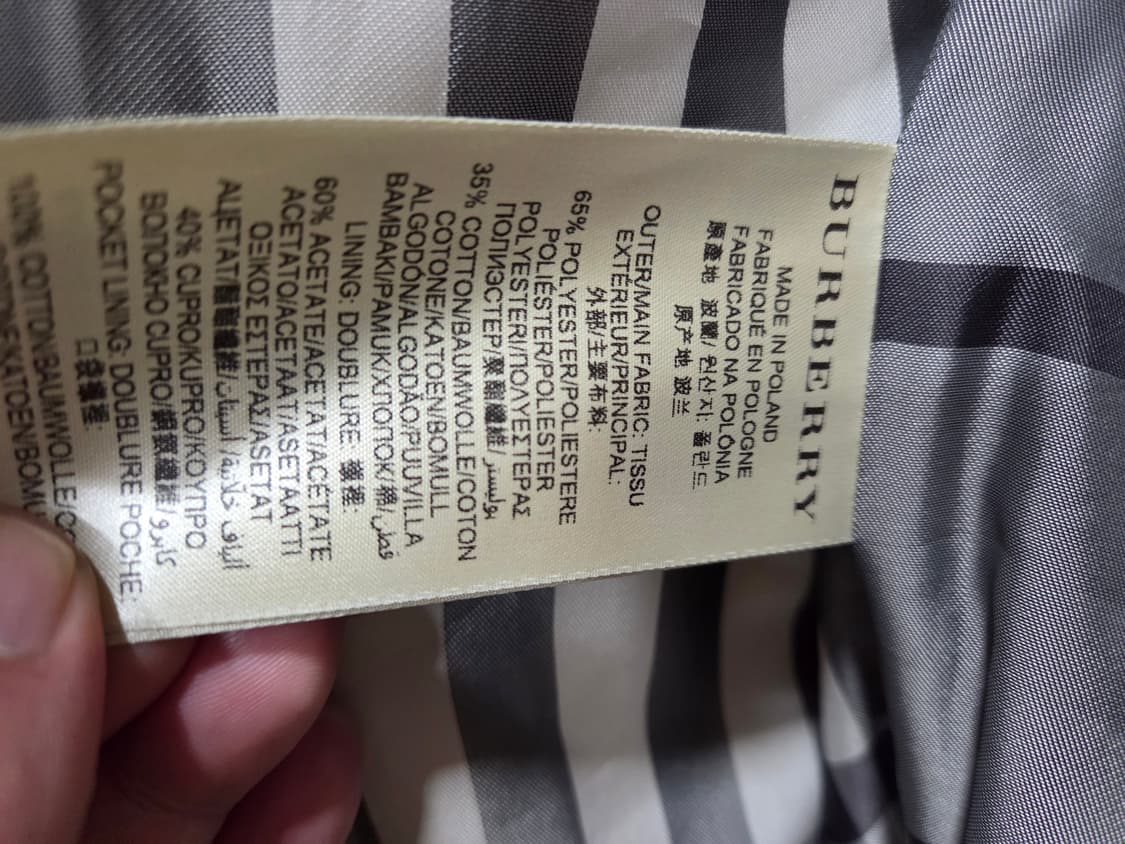 버버리 런던 트랜치 하프 코트 상품이미지5