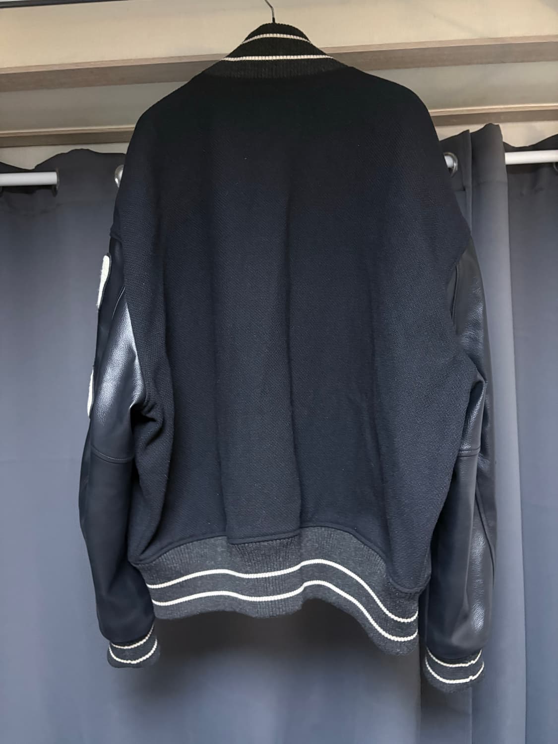 캐피탈 울 아이파이브 바시티 자켓 블랙 3 사이즈 최상급 상태 상품이미지4