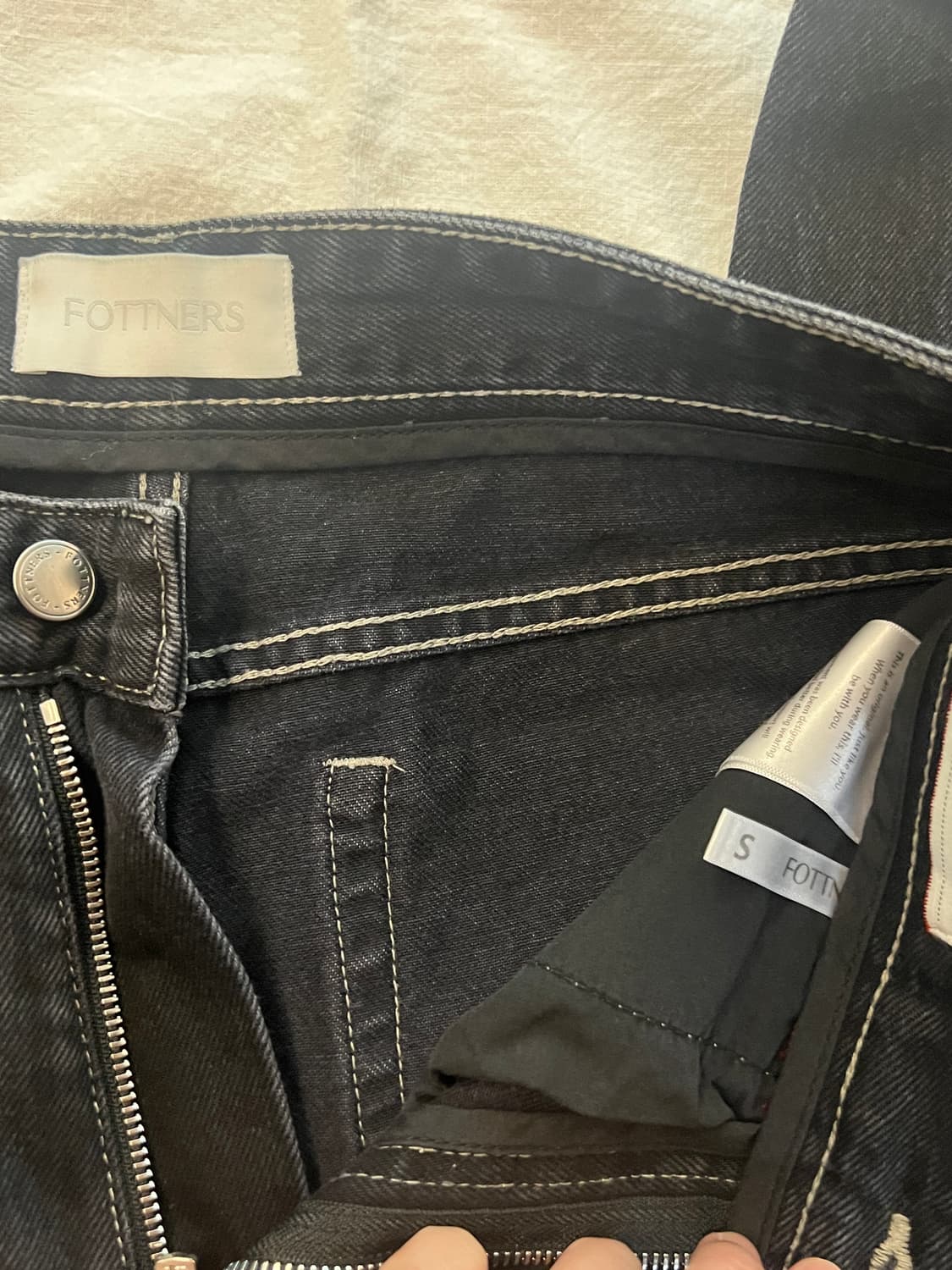 포트너스 / Black Cone Wide Jeans / S 상품이미지3