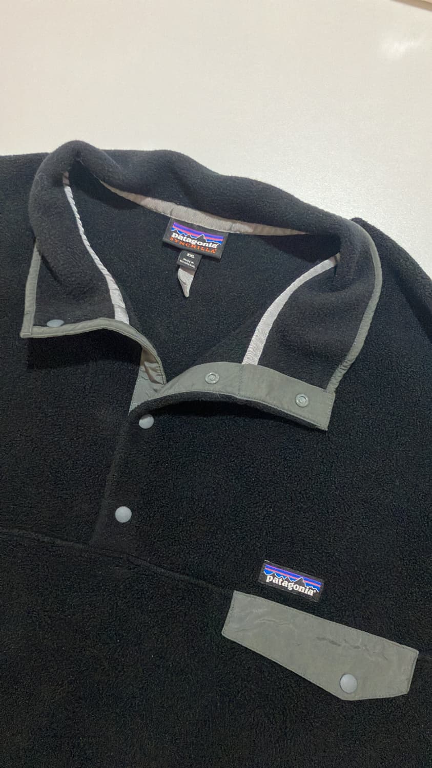 Patagonia 파타고니아 신칠라 블랙 포지그레이 xxl 상품이미지4