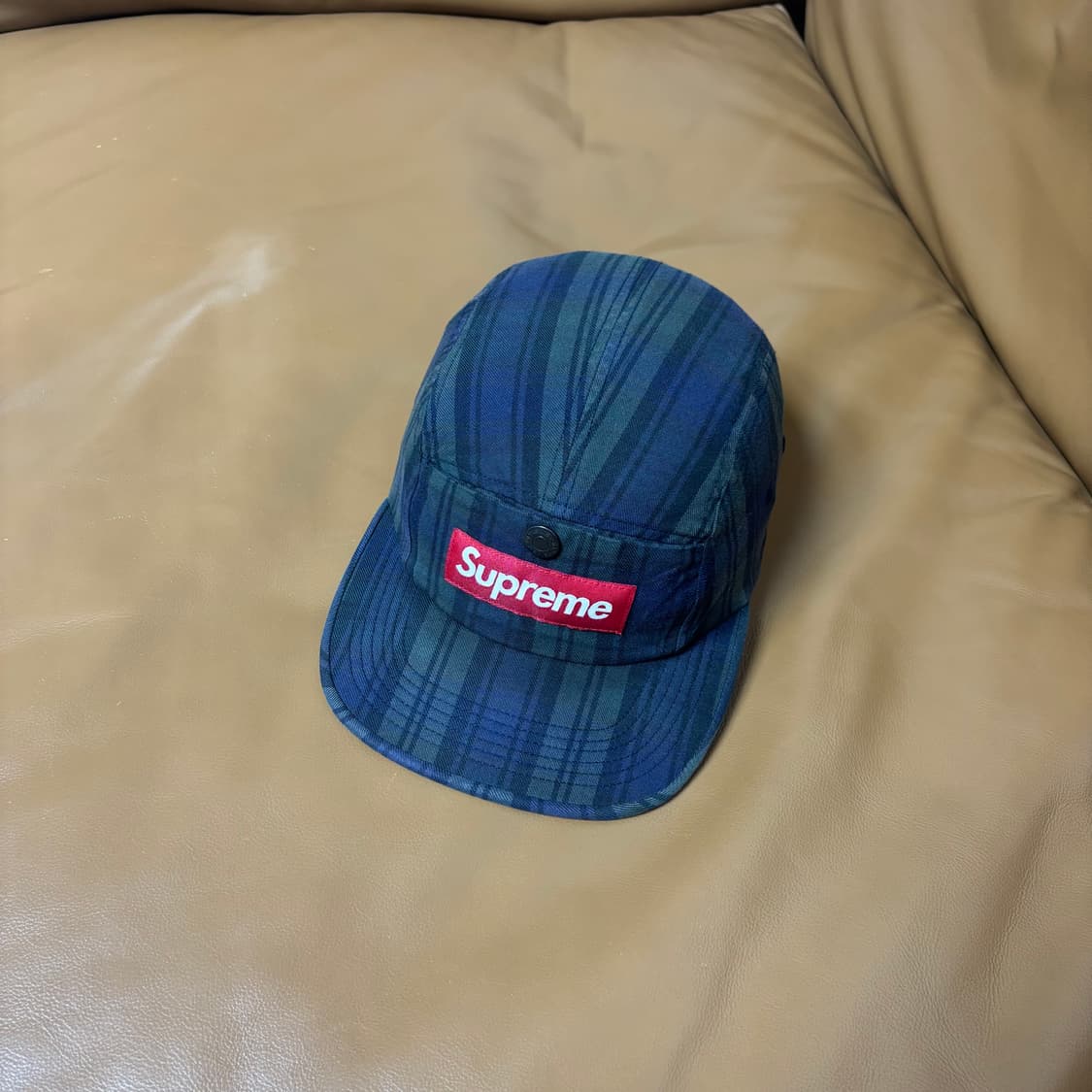 Supreme 슈프림 타탄 체크 캠프캡 모자 (Tartan Check) 상품이미지1