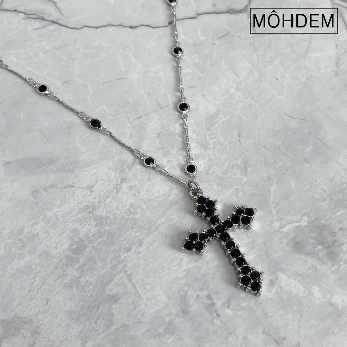 [Unisex] 원석 크로스 체인 목걸이 상품이미지8