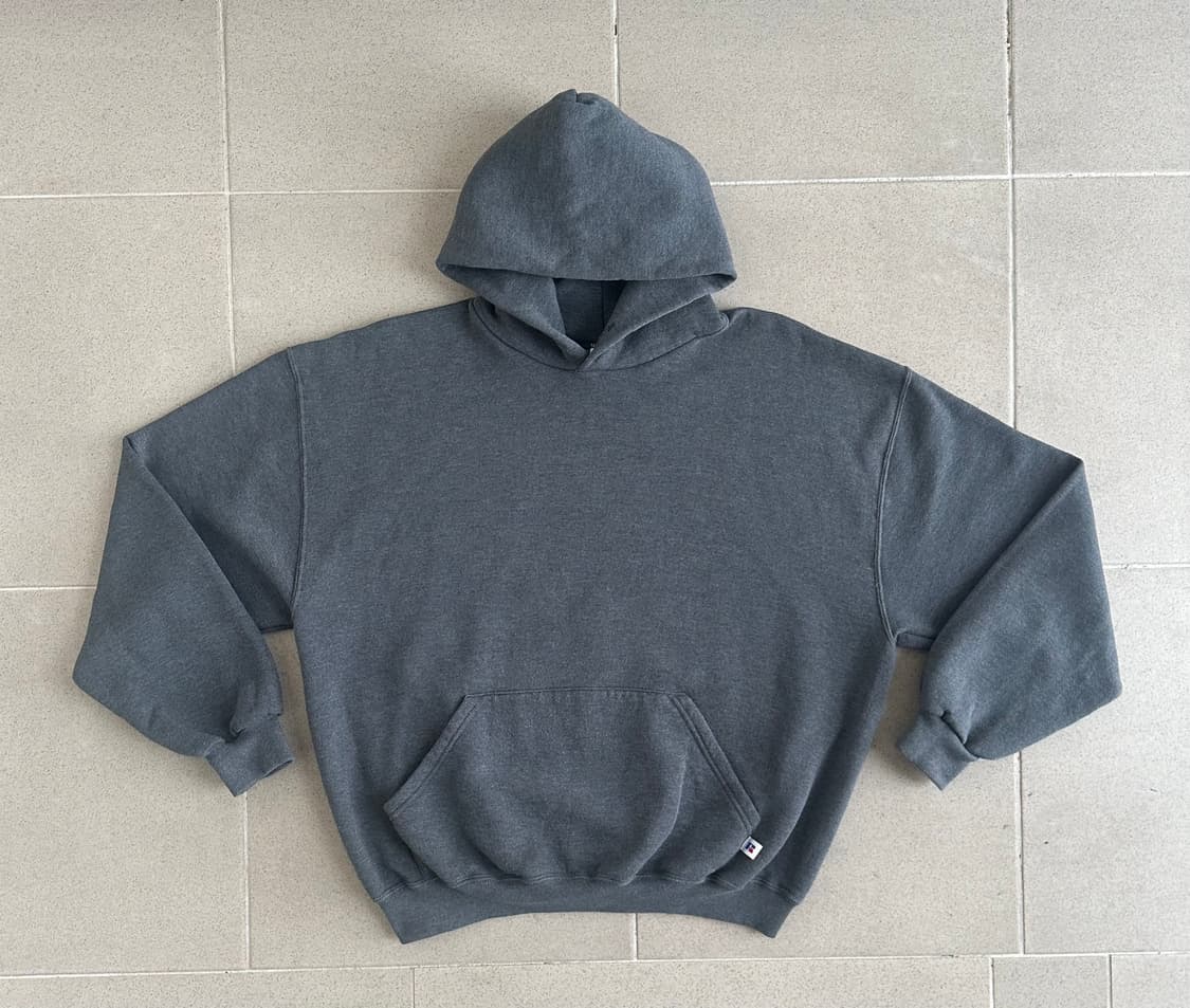 90s 빈티지 러셀 후드 다크그레이 XL 상품이미지1