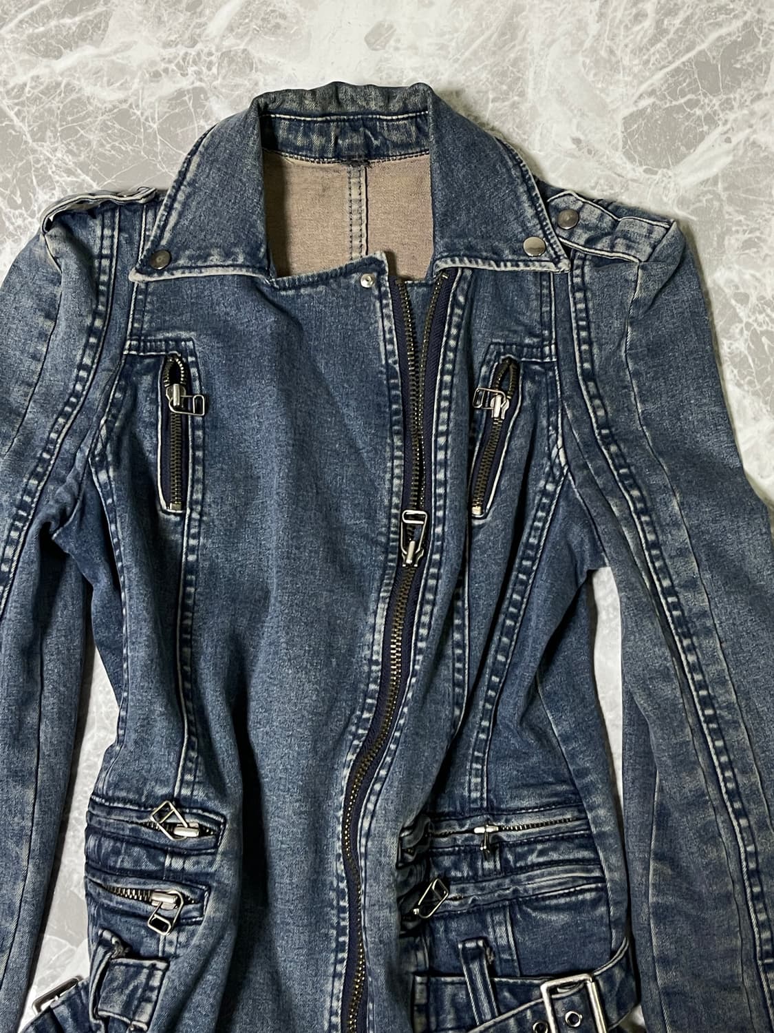 (Unknown)denim rider jacket 상품이미지2