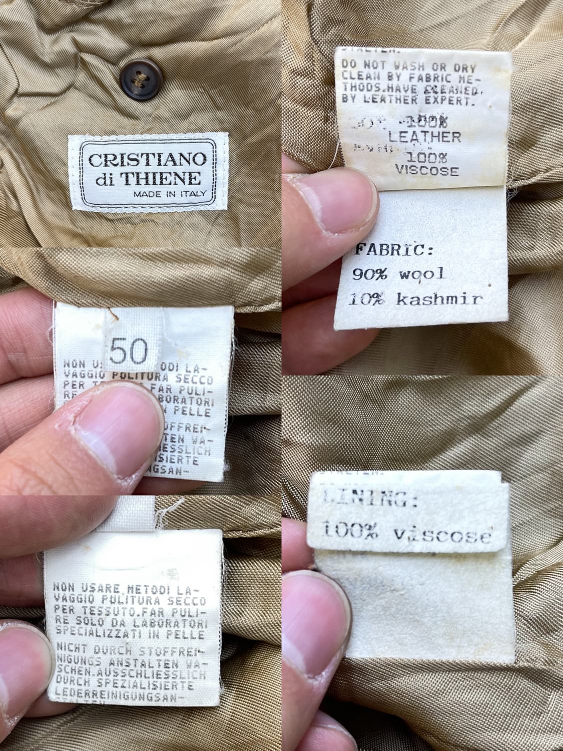 Cristiano Di Thiene 90s 이탈리아 쉐르파 카라 자켓 상품이미지8