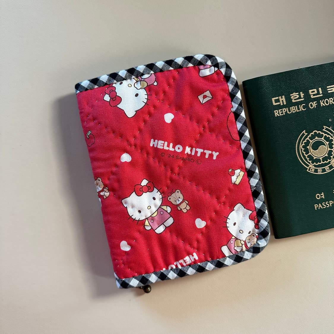 키티 여권케이스 / 여권 파우치 / 퀼트 상품이미지7