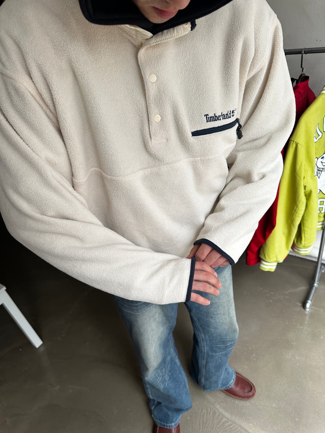 팀버랜드 스냅 버튼 풀오버 플리스 상품이미지1